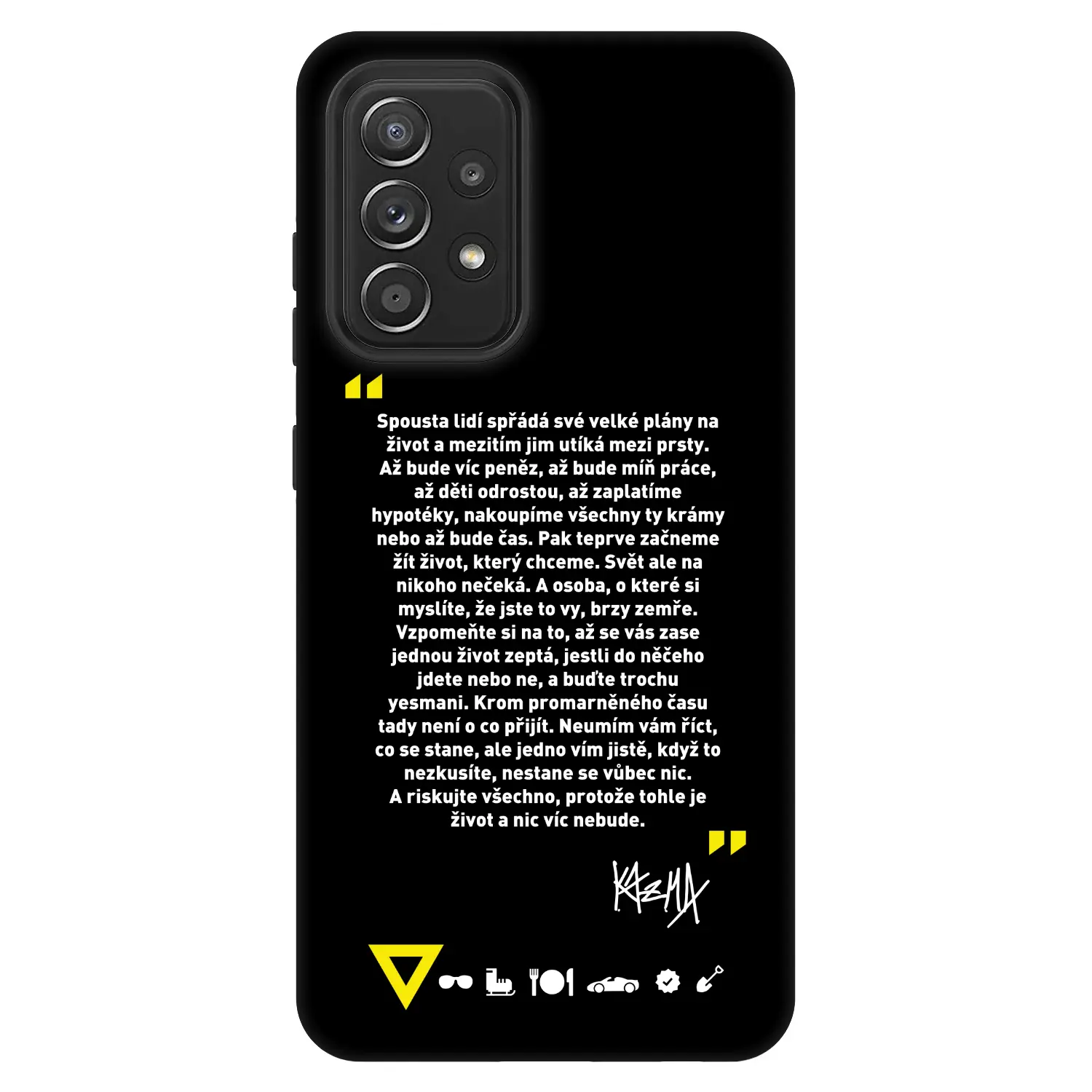 Fashion Case pro Samsung Galaxy A52s 5G A528B - Kazma - BUĎTE TROCHU YESMANI