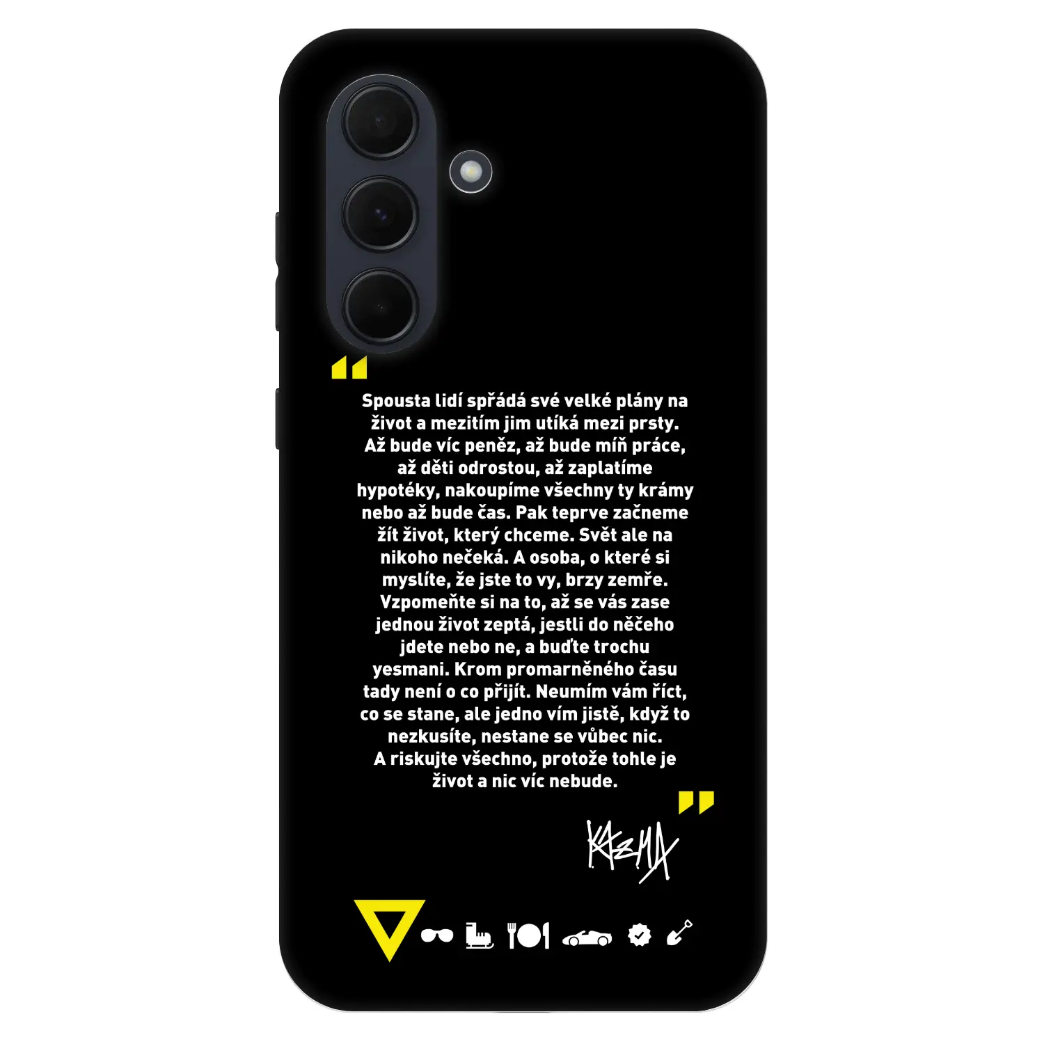 Fashion Case pro Samsung Galaxy A35 5G A356B - Kazma - BUĎTE TROCHU YESMANI