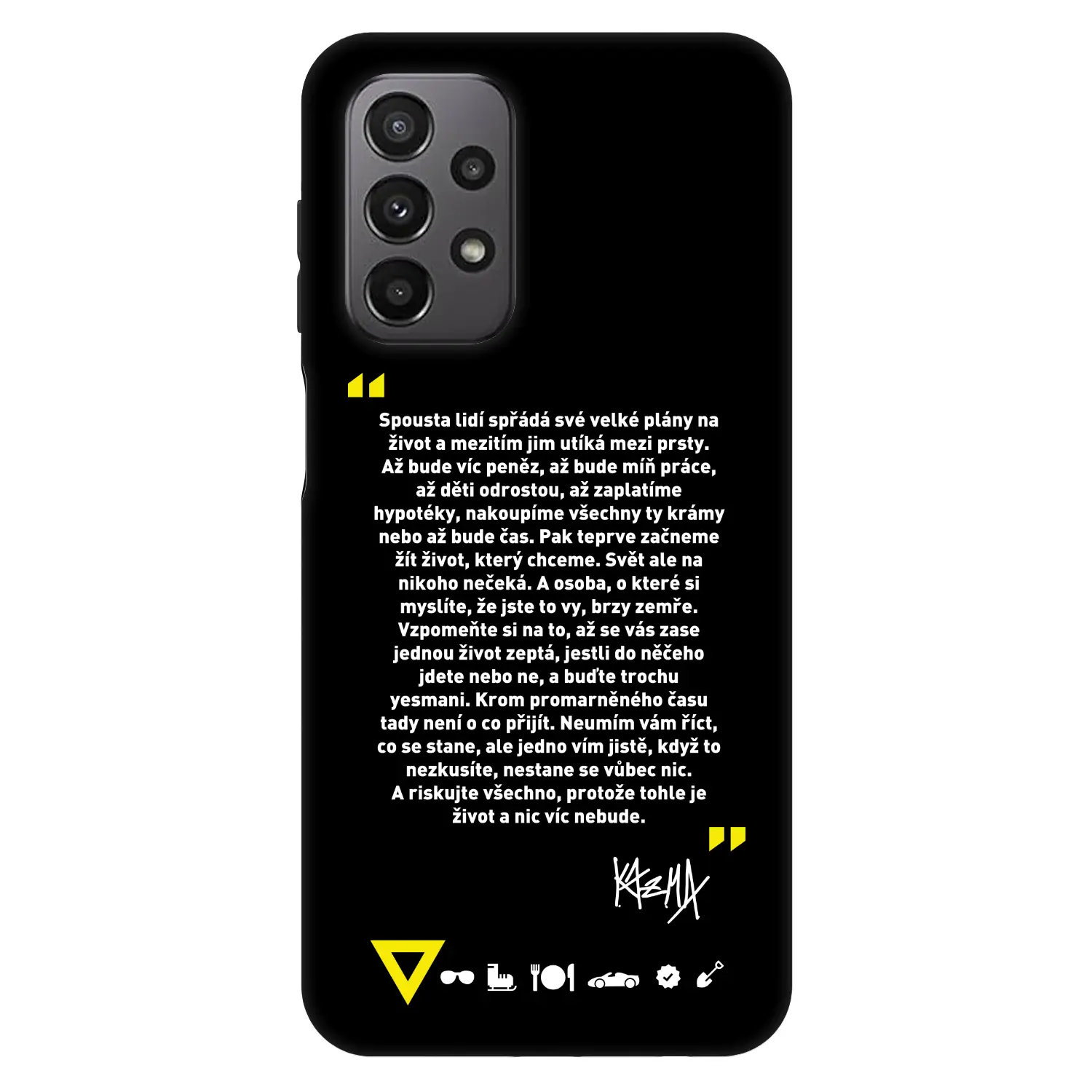 Fashion Case pro Samsung Galaxy A23 A236B 5G - Kazma - BUĎTE TROCHU YESMANI