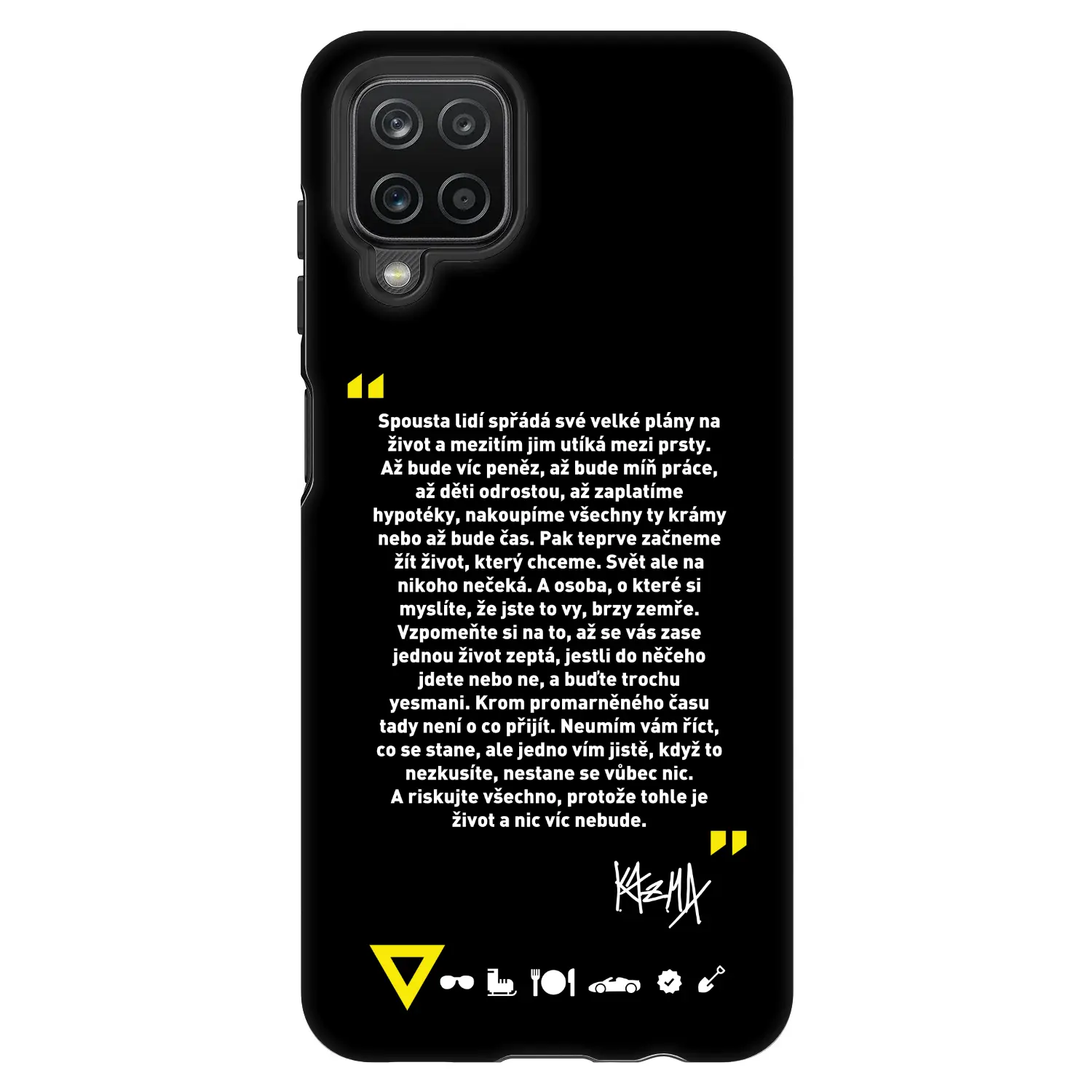 Fashion Case pro Samsung Galaxy A12 A125F - Kazma - BUĎTE TROCHU YESMANI