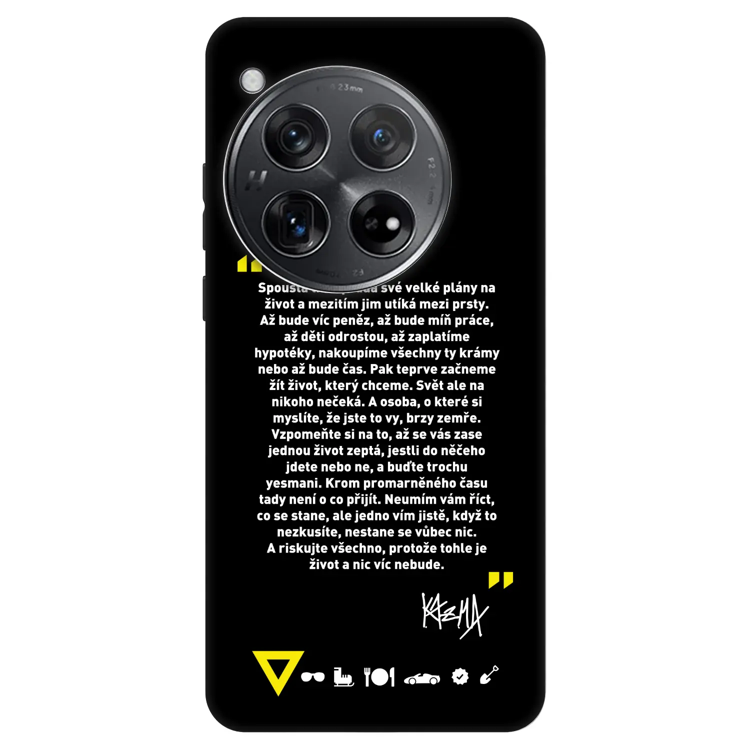 Fashion Case pro OnePlus 12 5G - Kazma - BUĎTE TROCHU YESMANI