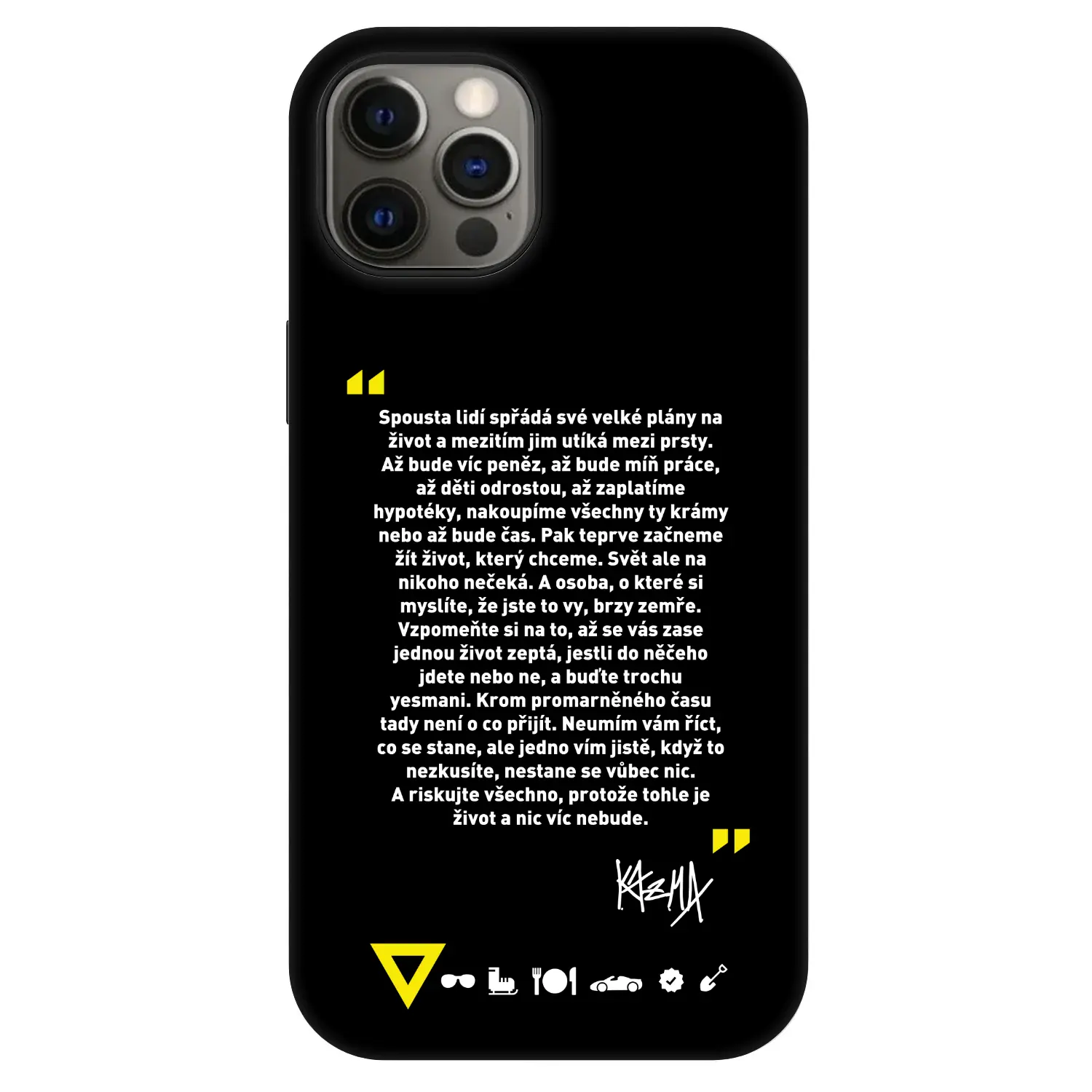 Fashion Case MagSafe Apple iPhone 12 - Kazma - BUĎTE TROCHU YESMANI