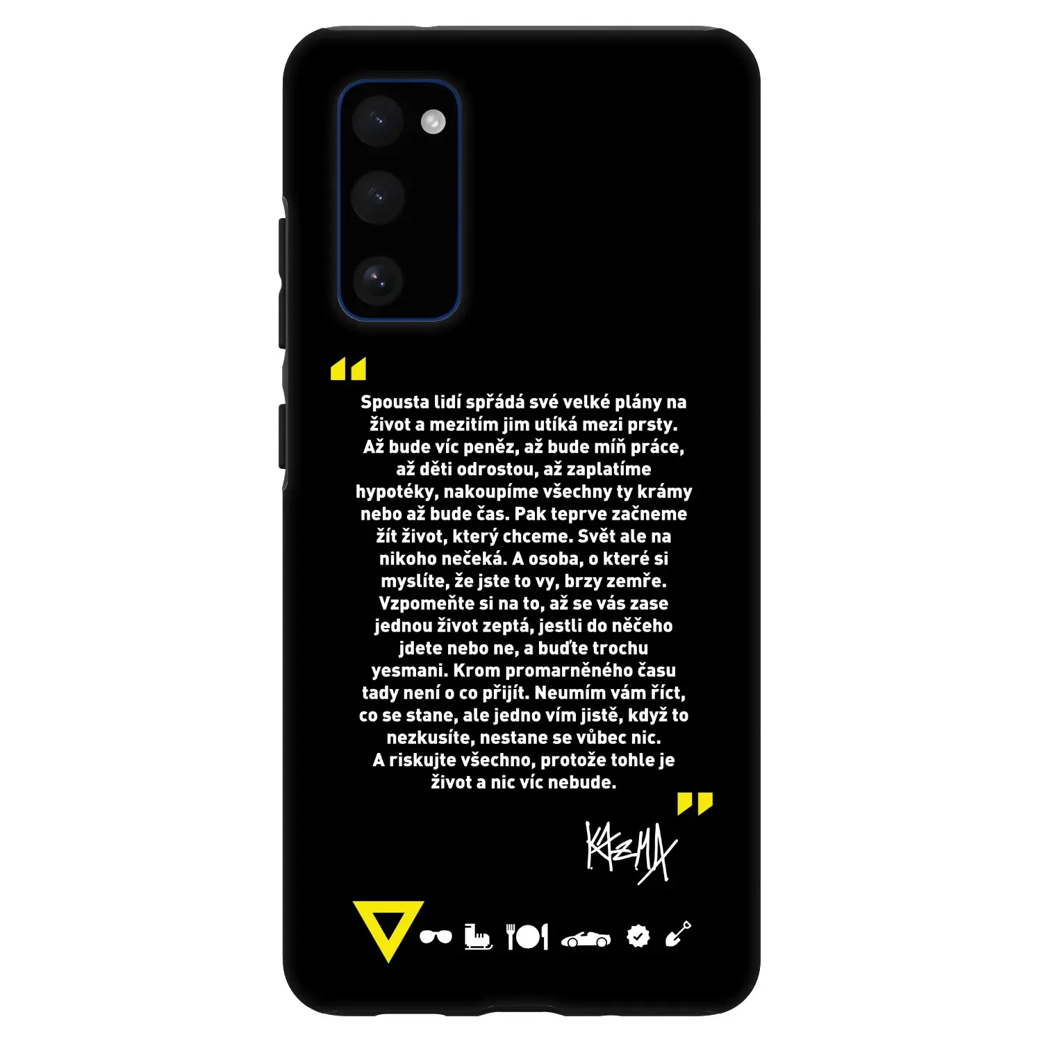 Fashion Case pro Samsung Galaxy S20 FE - Kazma - BUĎTE TROCHU YESMANI