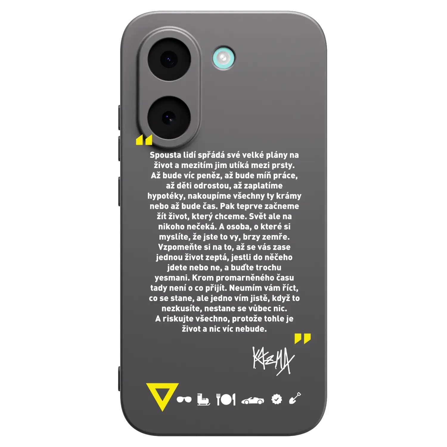 Silikonový černý obal pro Xiaomi Poco X8 Pro - Kazma - BUĎTE TROCHU YESMANI