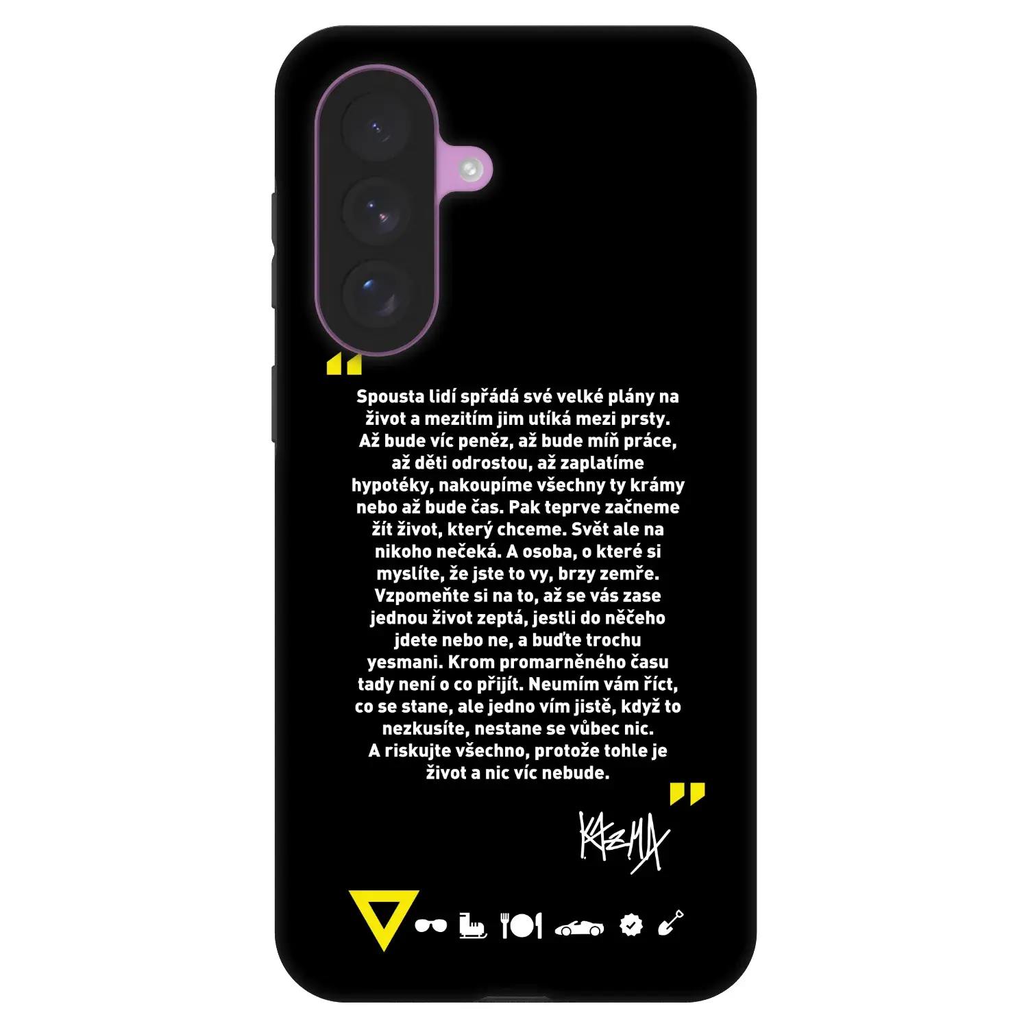 Fashion Case pro Samsung Galaxy A57 5G - Kazma - BUĎTE TROCHU YESMANI