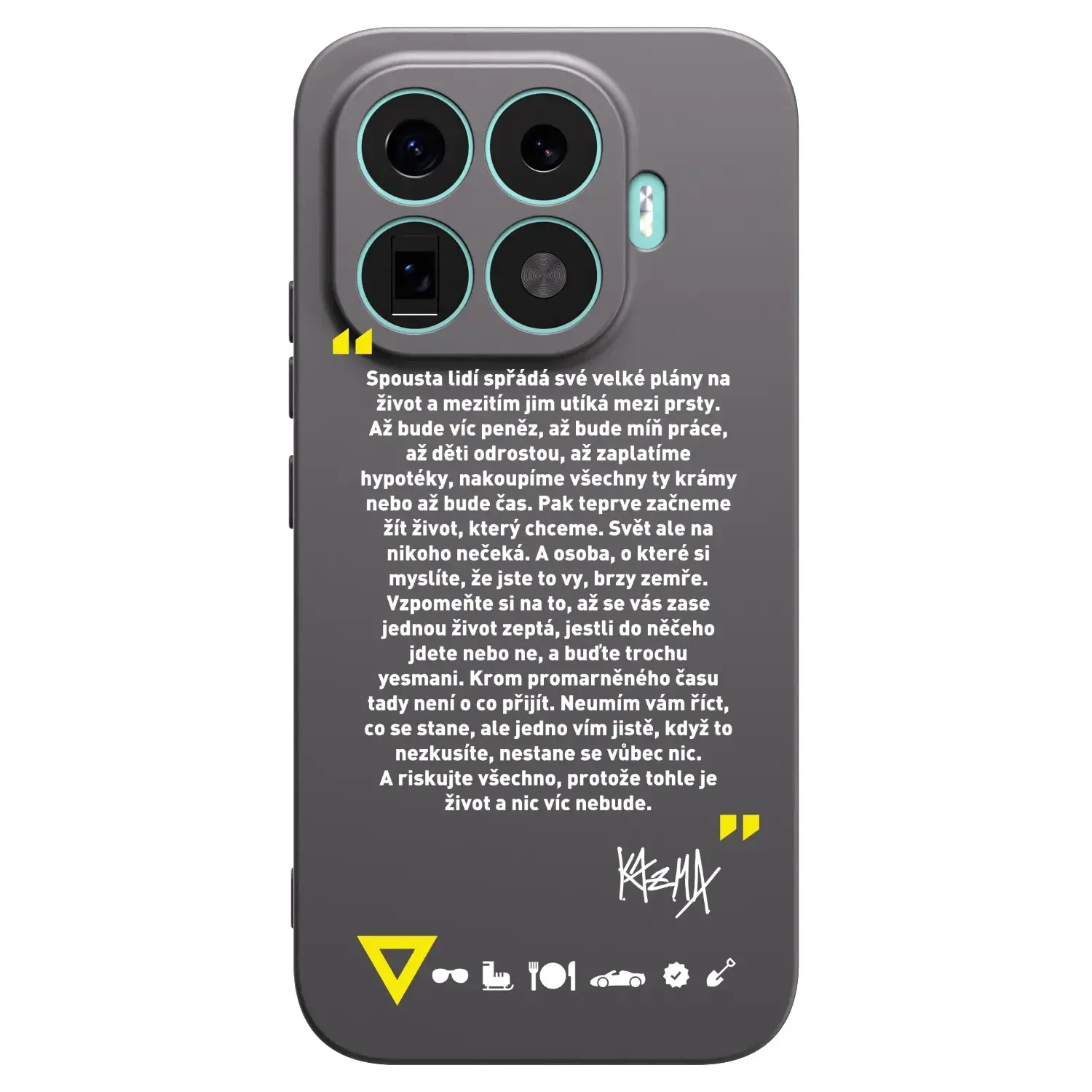 Silikonový černý obal pro Xiaomi 17T - Kazma - BUĎTE TROCHU YESMANI