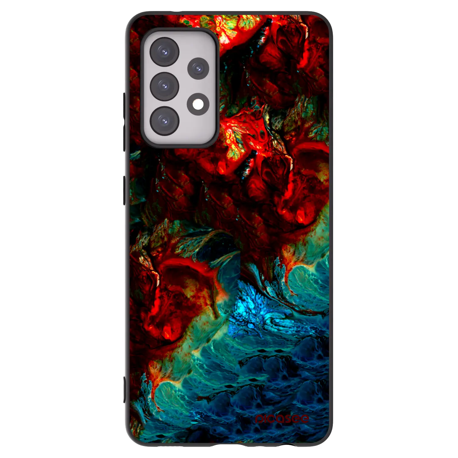 Silikonový černý obal pro Samsung Galaxy A52s 5G A528B - Universe
