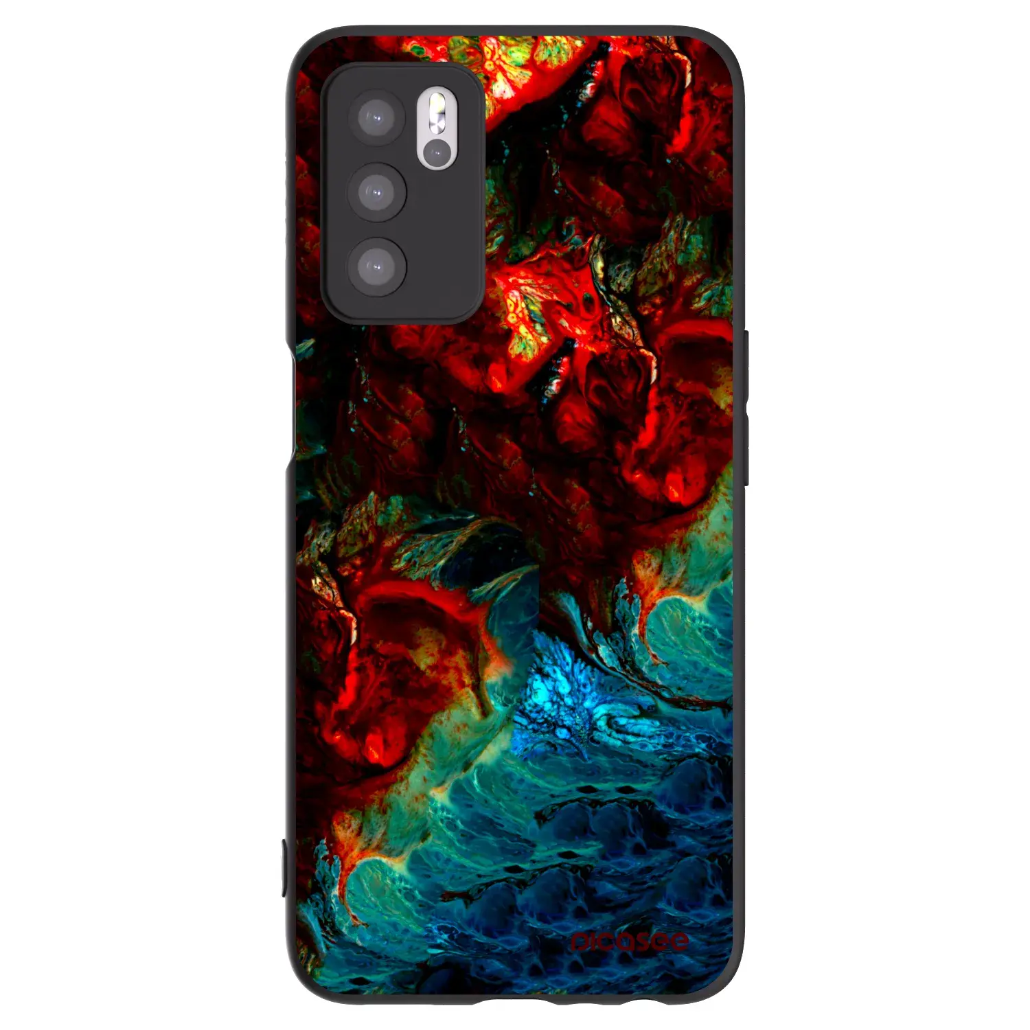 Silikonový černý obal pro OPPO A16s - Universe