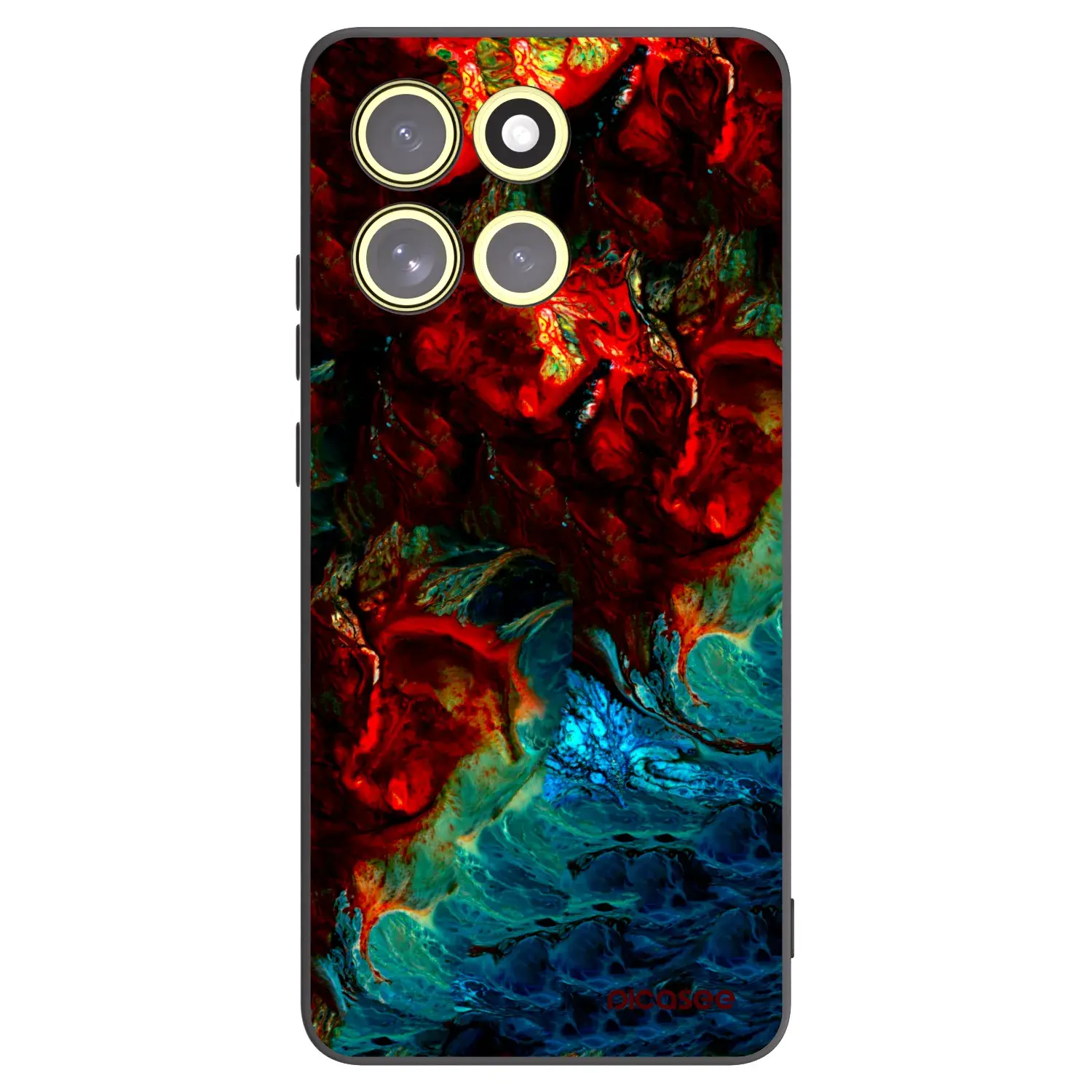 Silikonový černý obal pro Motorola Moto G86 Power 5G - Universe