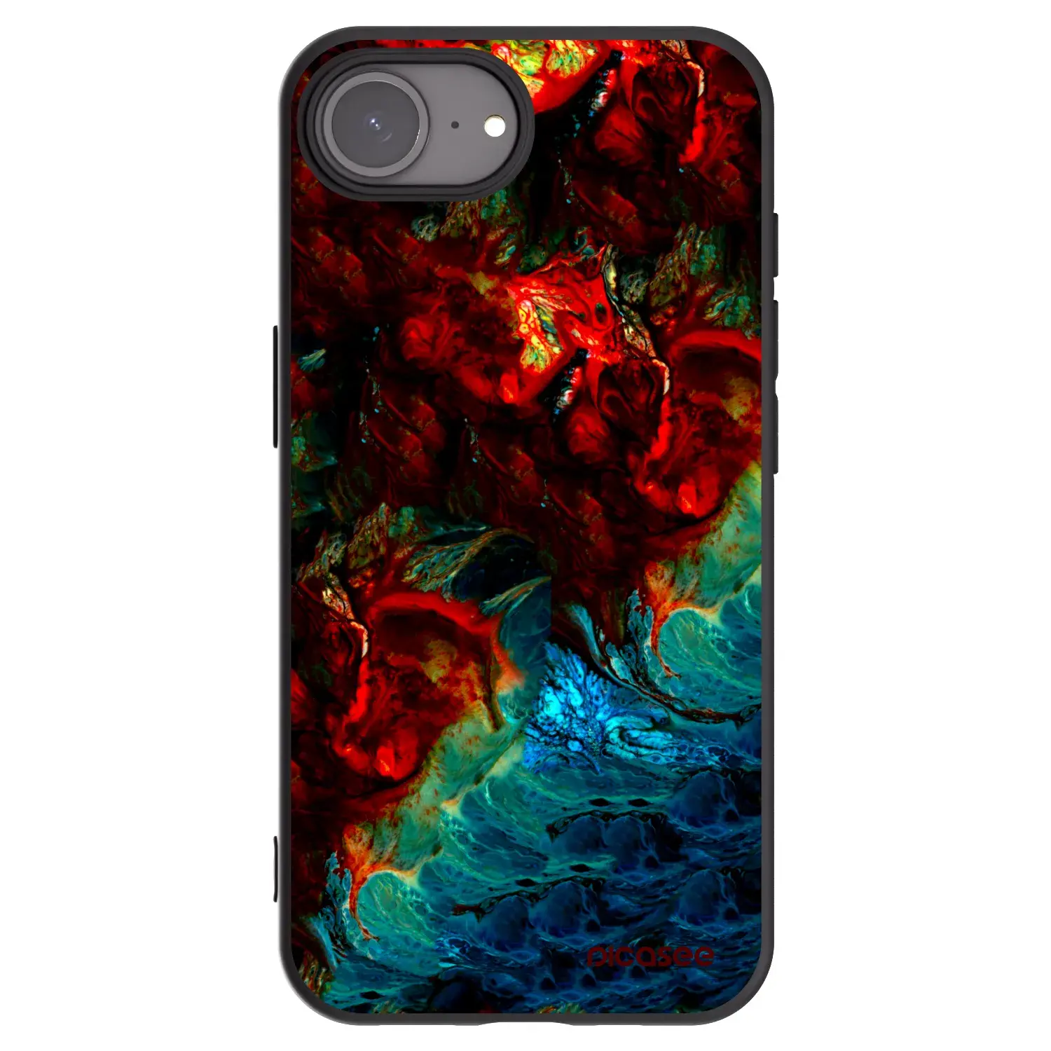 Silikonový černý obal pro Apple iPhone 17e - Universe