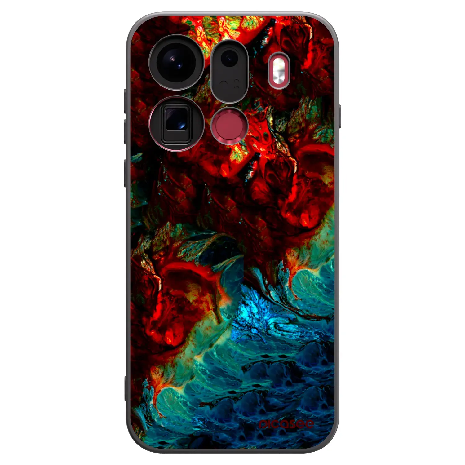 Silikonový černý obal pro OPPO Find X9 Pro - Universe