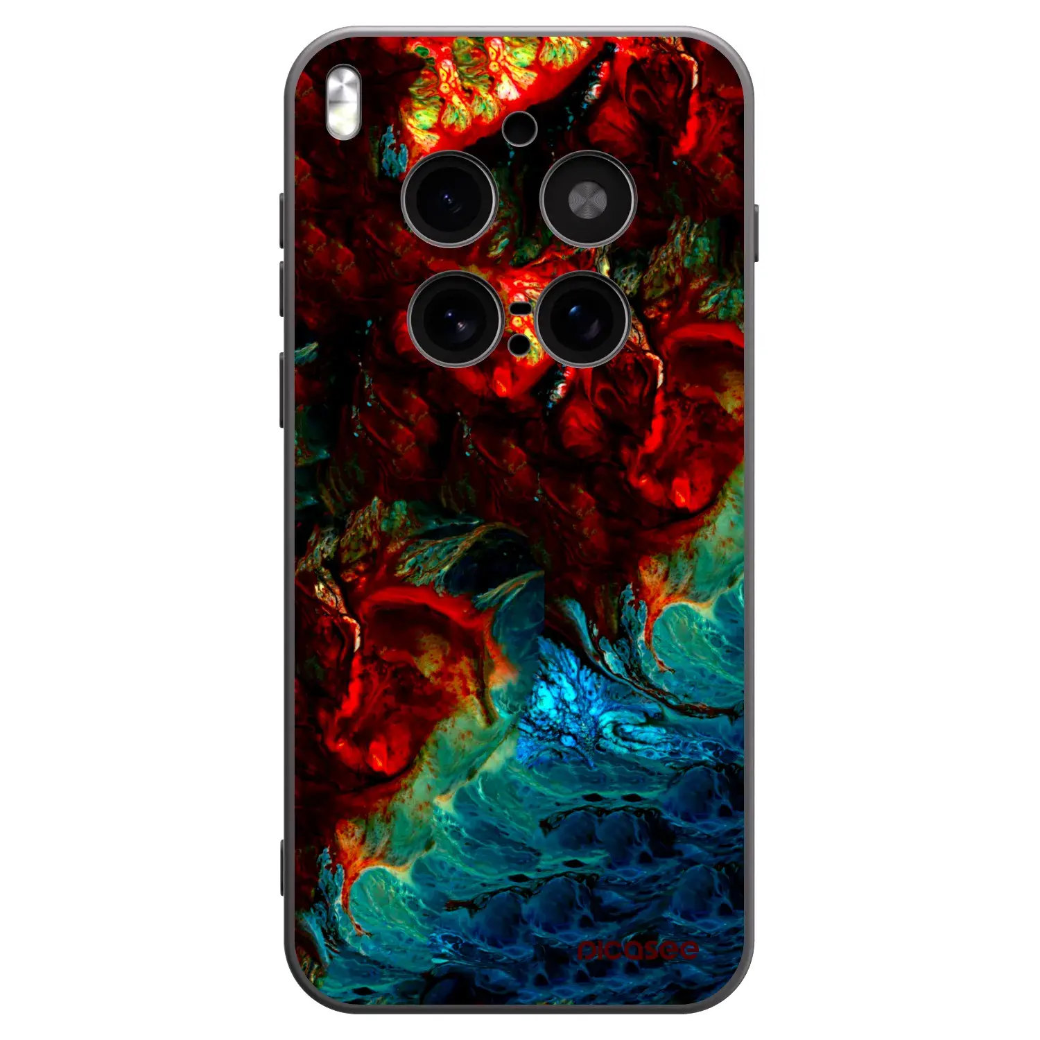 Silikonový černý obal pro Vivo X300 Pro - Universe