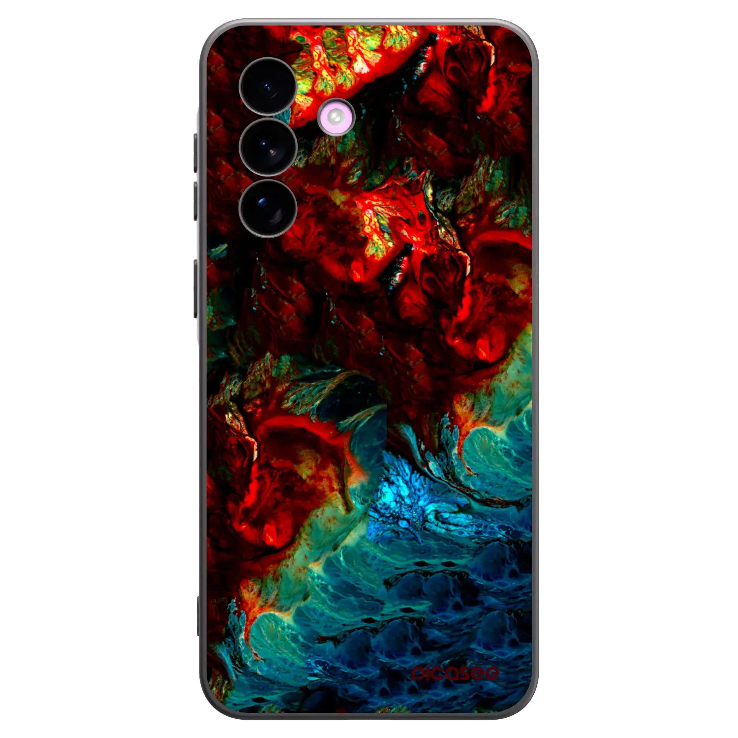 Silikonový černý obal pro Samsung Galaxy A57 5G - Universe