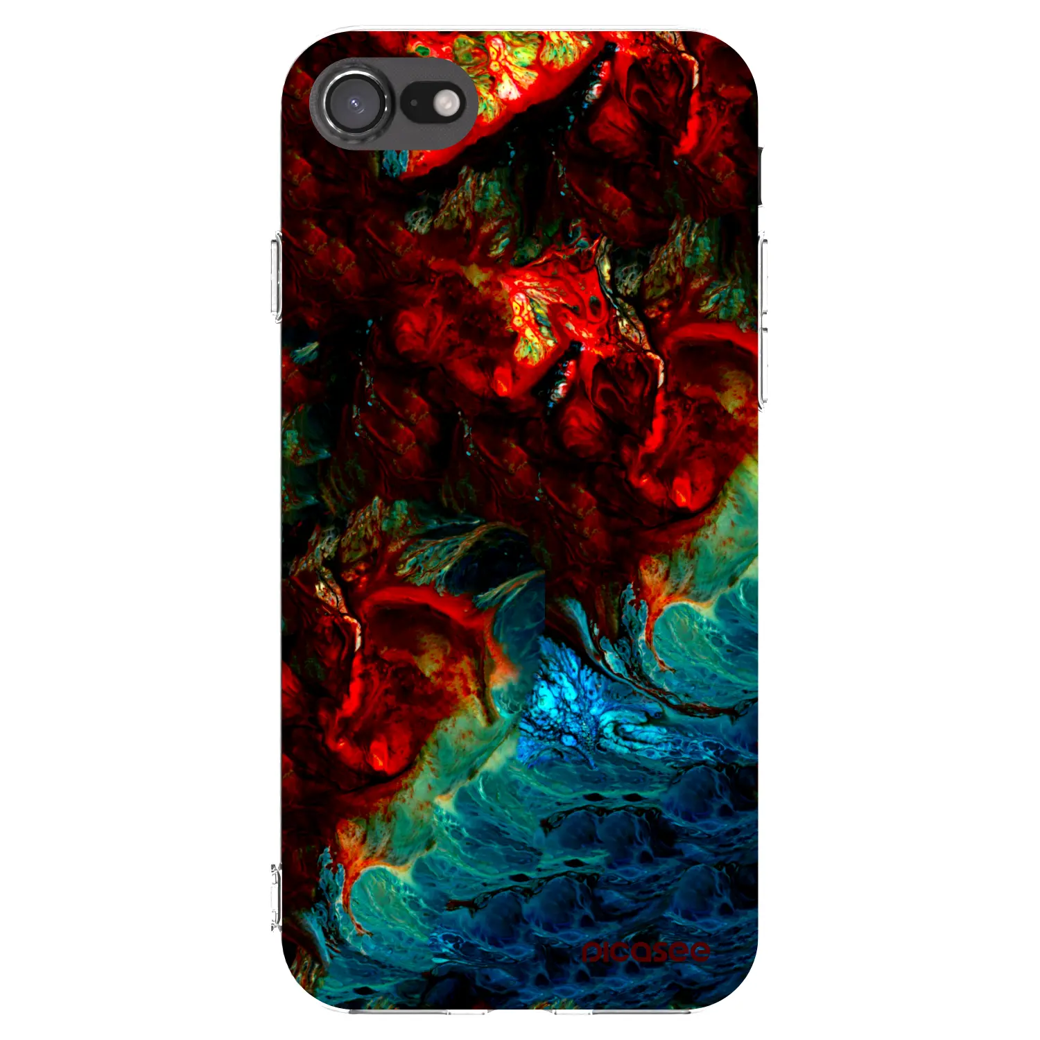 Silikonový průhledný obal pro Apple iPhone SE 2020 - Universe