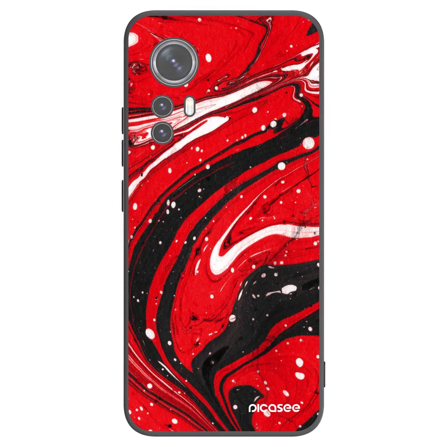 Silikonový černý obal pro Xiaomi 12X - Red black