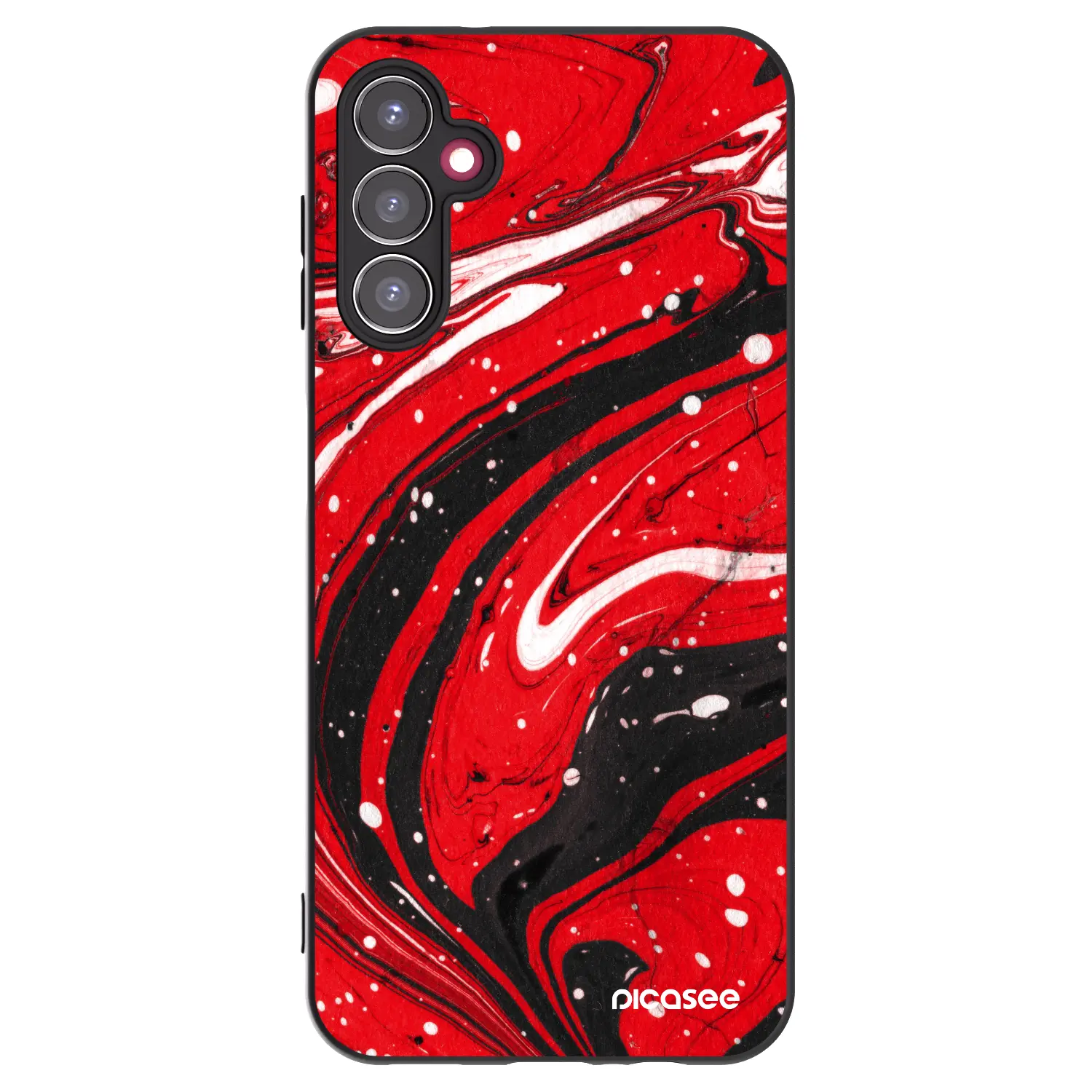 Silikonový černý obal pro Samsung Galaxy A14 5G A146P - Red black