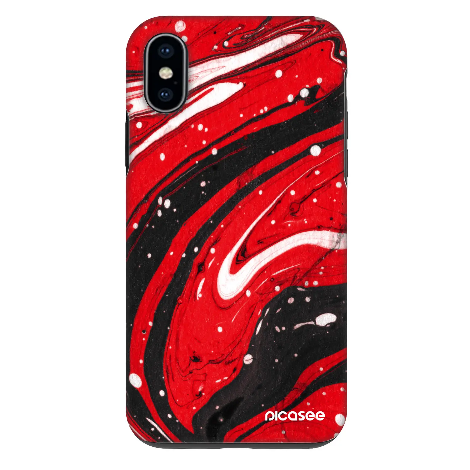 Fashion Case pro Apple iPhone X/XS - Red black