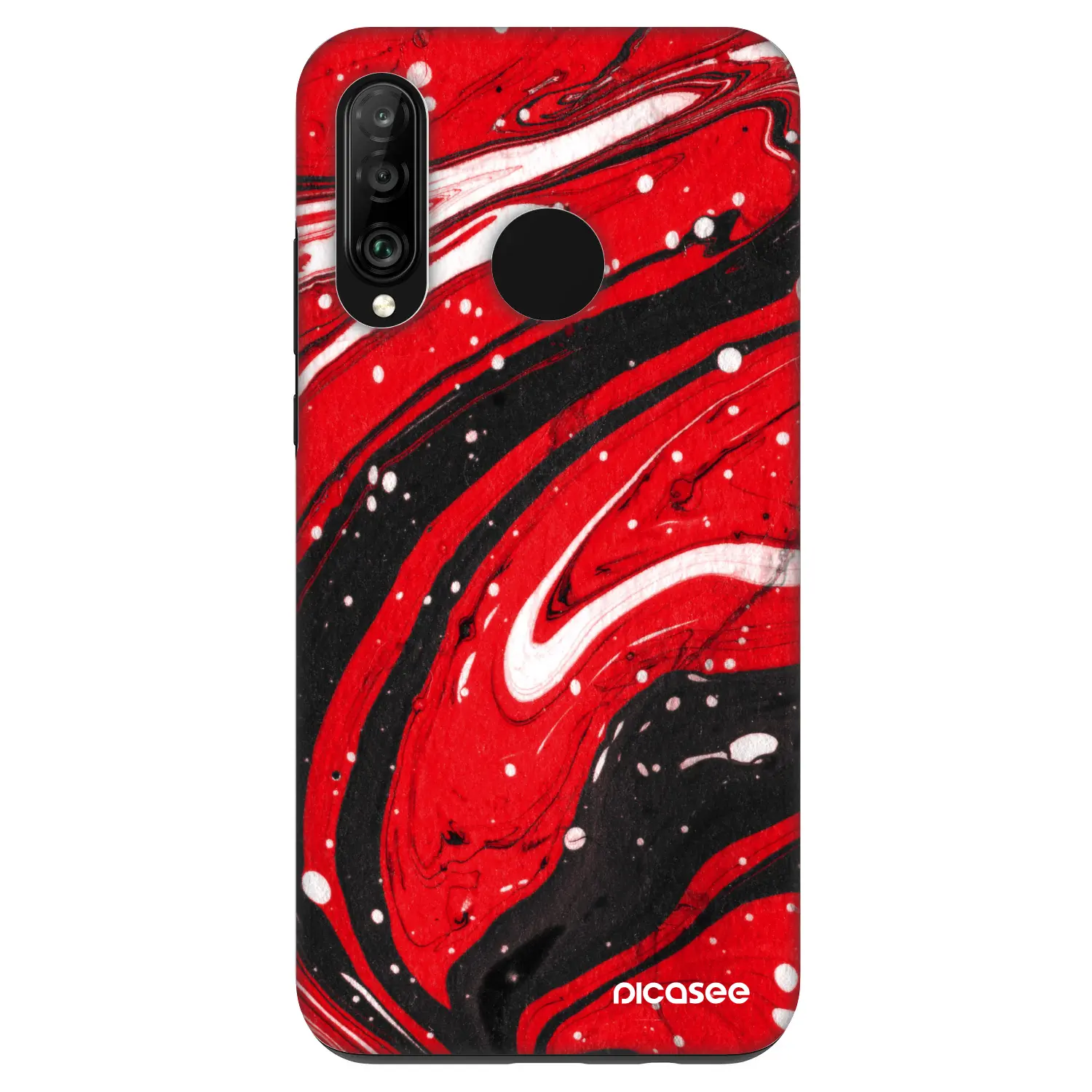 Fashion Case pro Huawei P30 Lite - Red black
