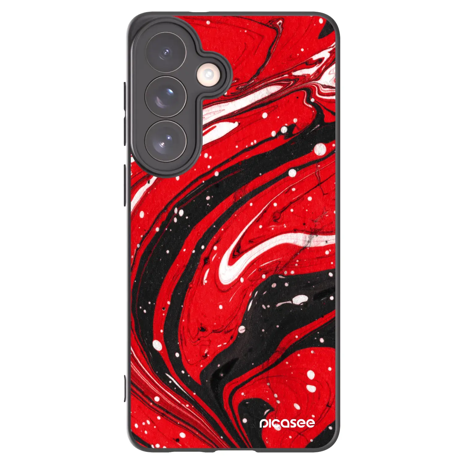 Silikonový černý obal pro Samsung Galaxy S26+ - Red black