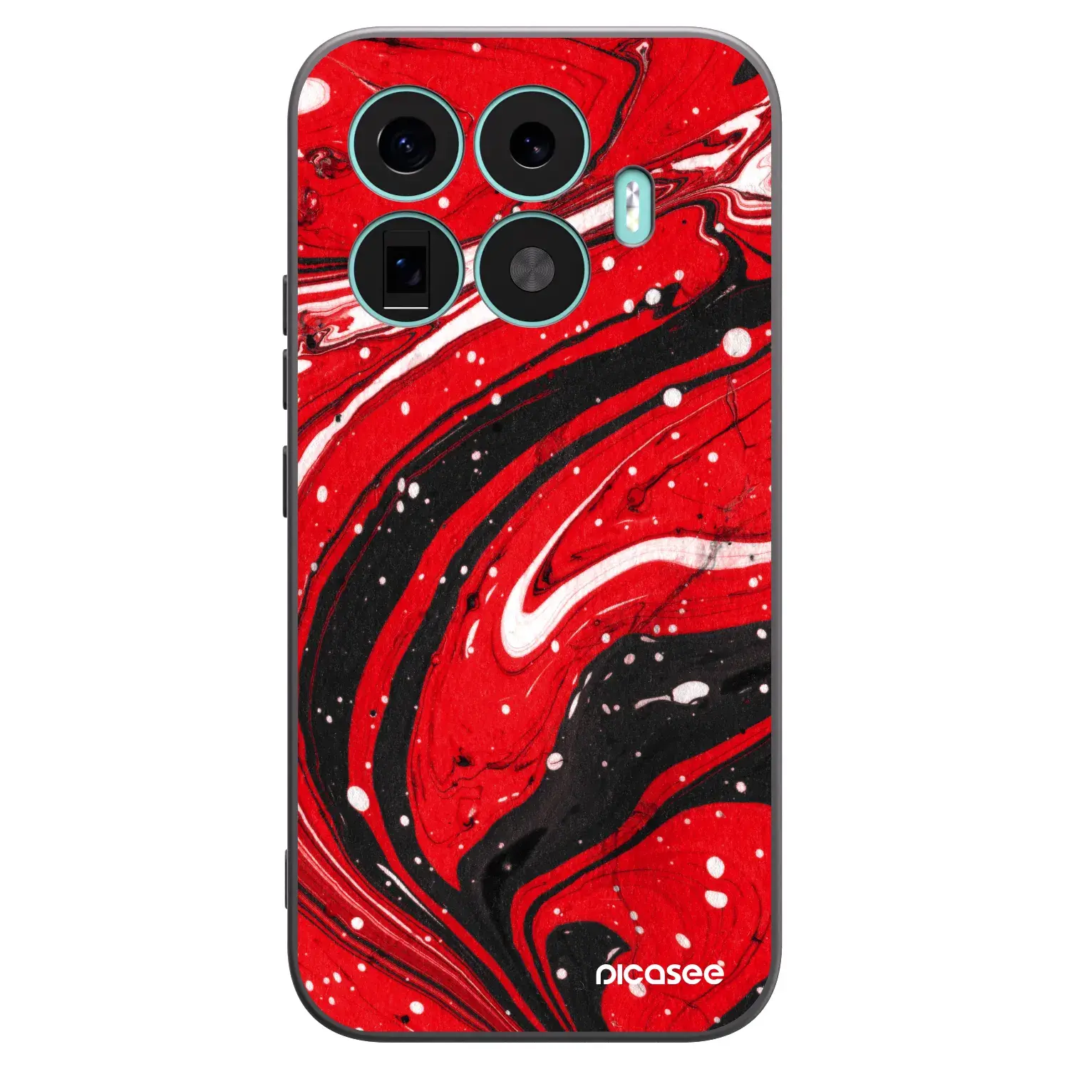 Silikonový černý obal pro Xiaomi 17T - Red black