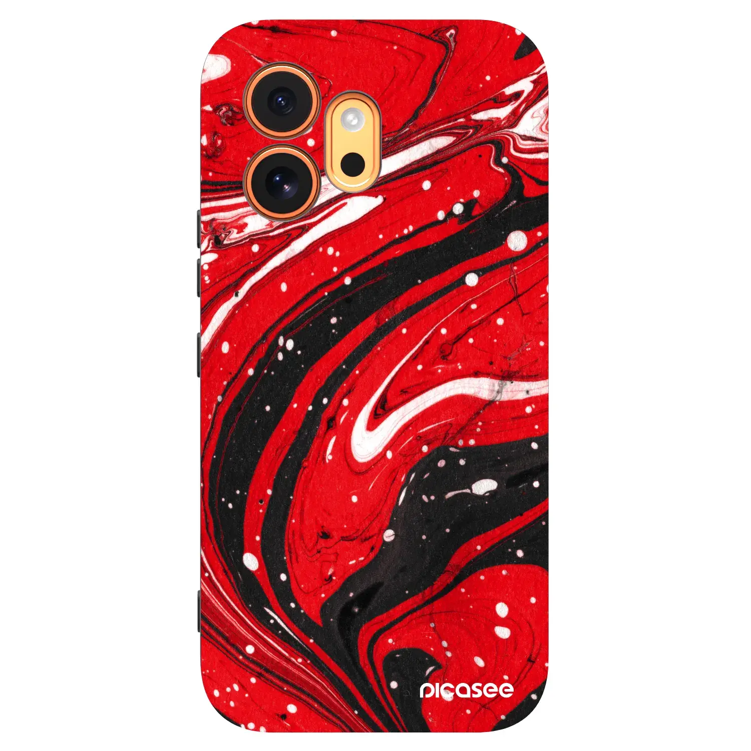 Silikonový černý obal pro Honor 600 - Red black