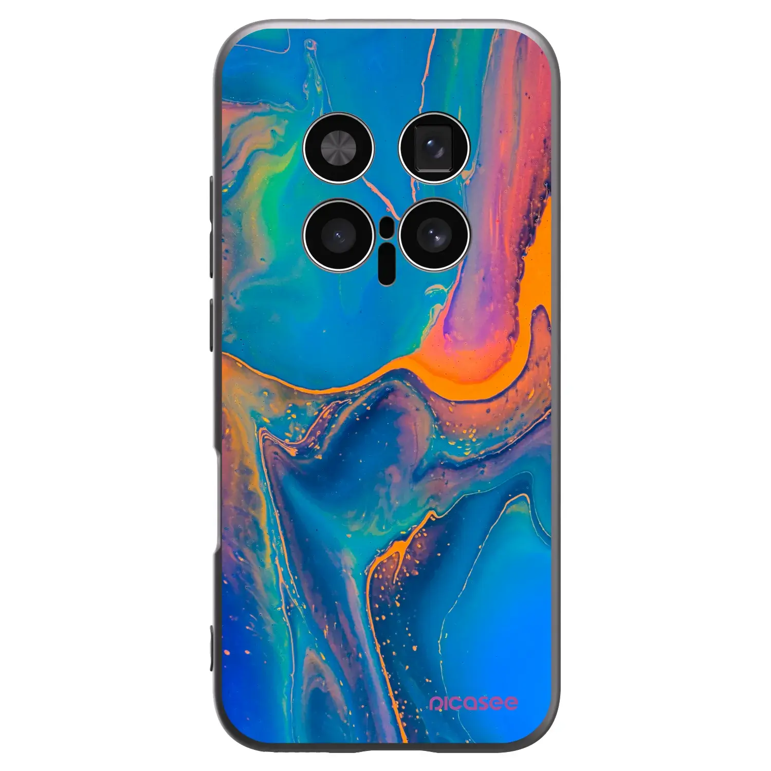 Silikonový černý obal pro Honor Magic8 Pro 5G - Rainbow