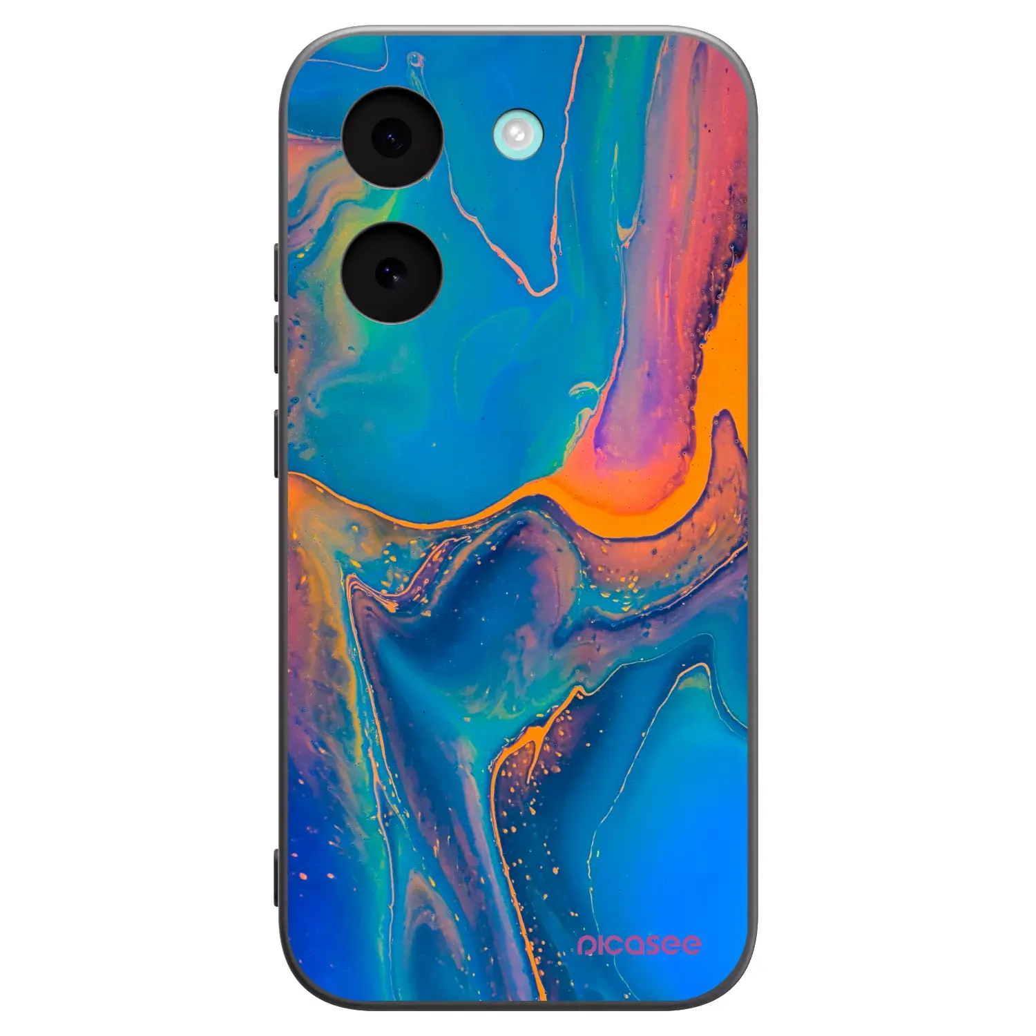 Silikonový černý obal pro Xiaomi Poco X8 Pro - Rainbow