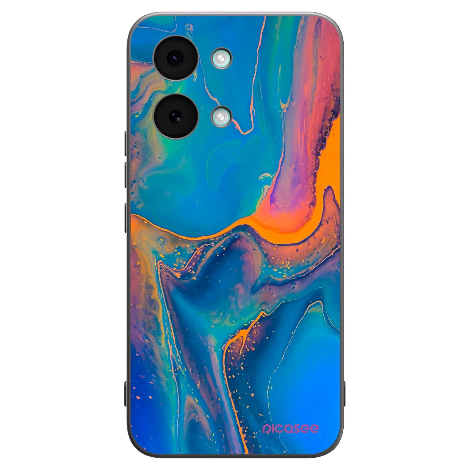 Silikonový černý obal pro Xiaomi Poco X8 Pro Max - Rainbow