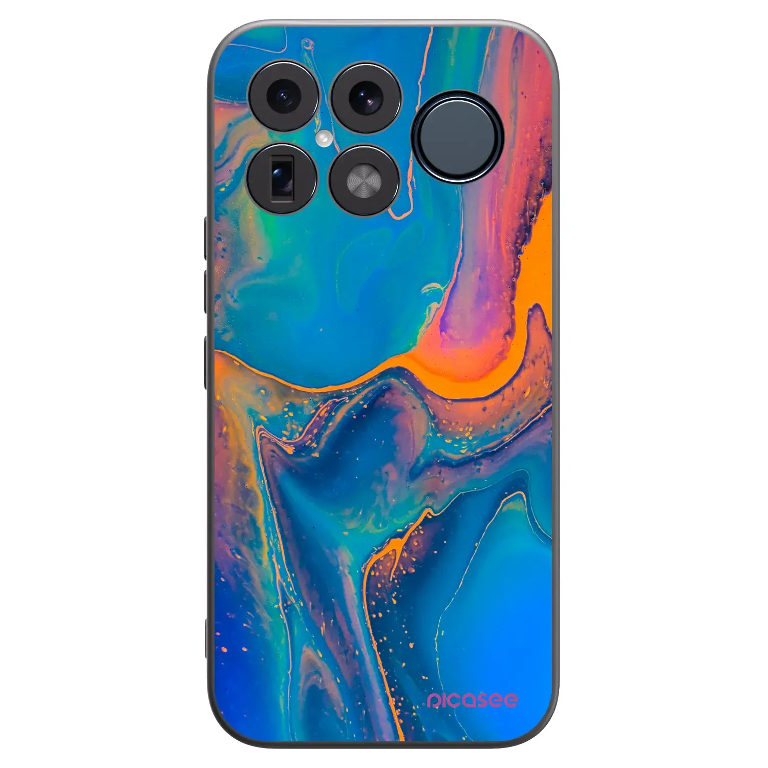 Silikonový černý obal pro Xiaomi Poco F8 Ultra - Rainbow