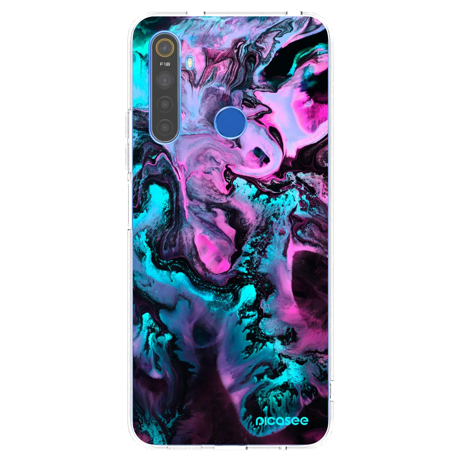Silikonový průhledný obal pro Realme 5 - Lean