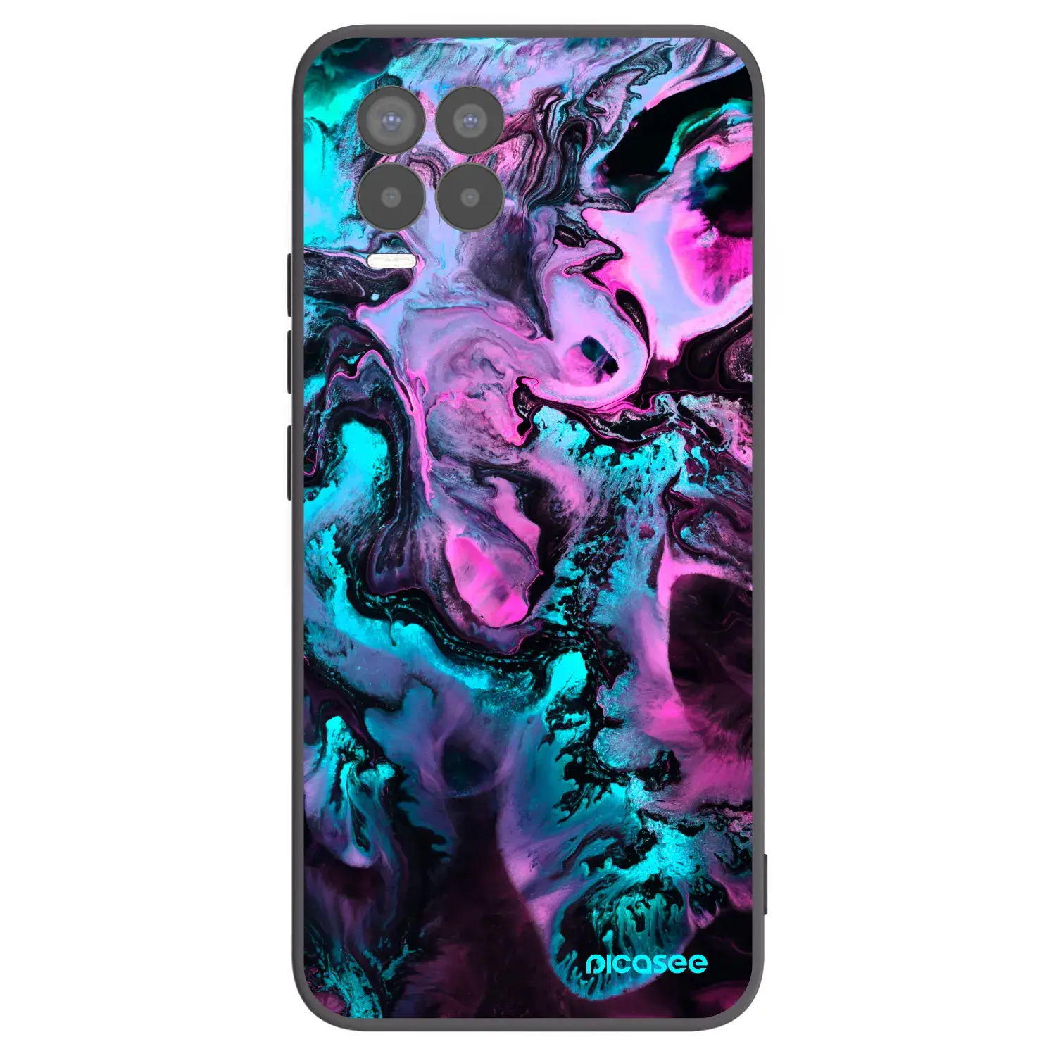 Silikonový černý obal pro Realme 8 Pro - Lean