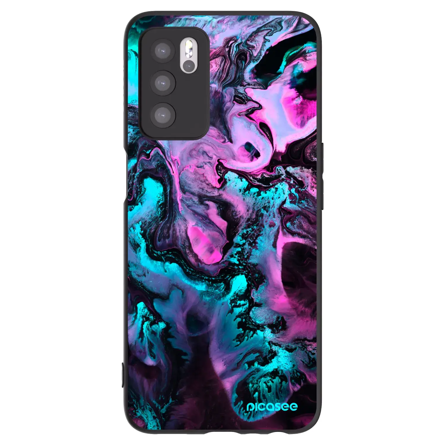 Silikonový černý obal pro OPPO A16s - Lean