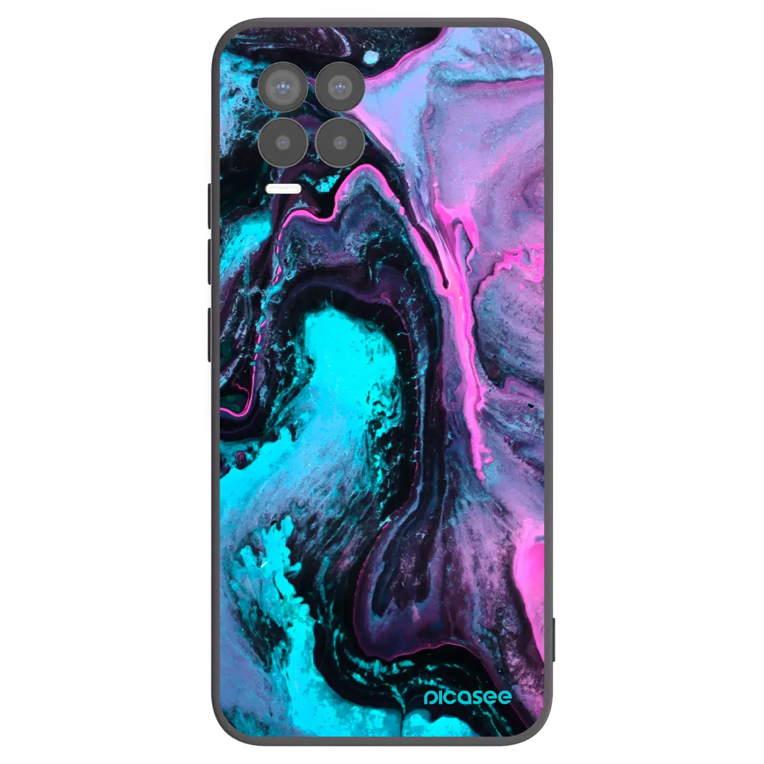 Silikonový černý obal pro Realme 8 Pro - Lean 2