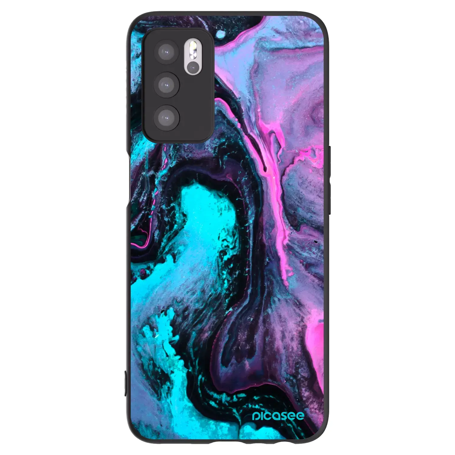 Silikonový černý obal pro OPPO A16s - Lean 2