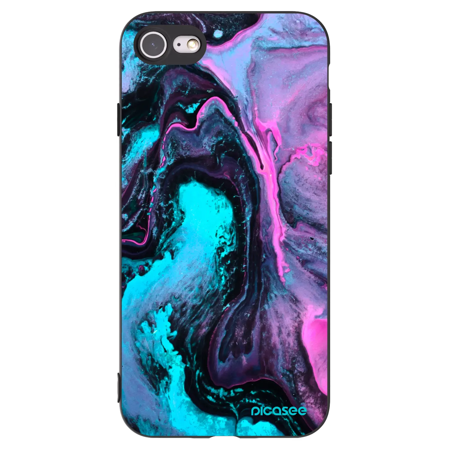 Silikonový černý obal pro Apple iPhone SE 2020 - Lean 2
