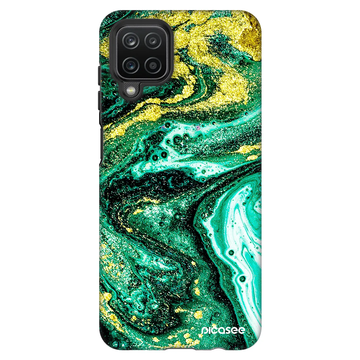 Fashion Case pro Samsung Galaxy A12 A125F - Green Gold