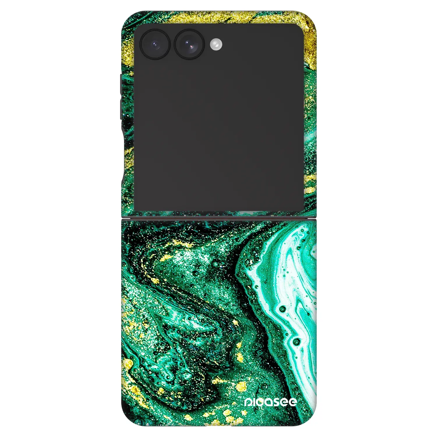 Fashion Case pro Samsung Galaxy Z Flip7 5G - Green Gold
