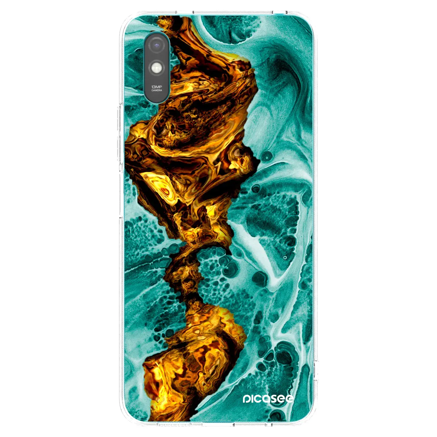 Silikonový průhledný obal pro Xiaomi Redmi 9AT - Goldsky