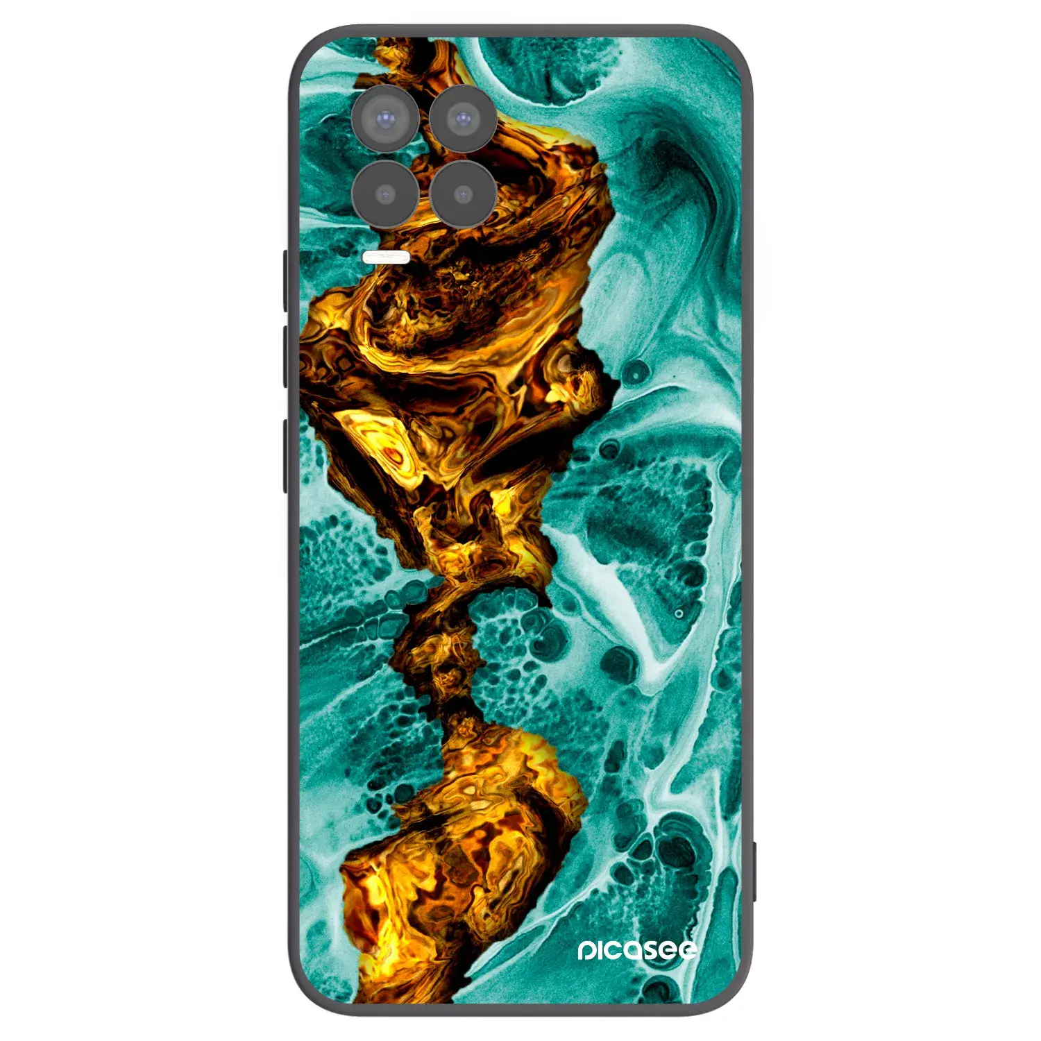 Silikonový černý obal pro Realme 8 Pro - Goldsky