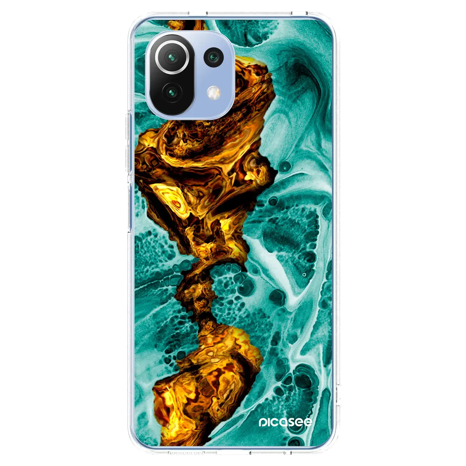 Silikonový průhledný obal pro Xiaomi 11 Lite 5G NE - Goldsky