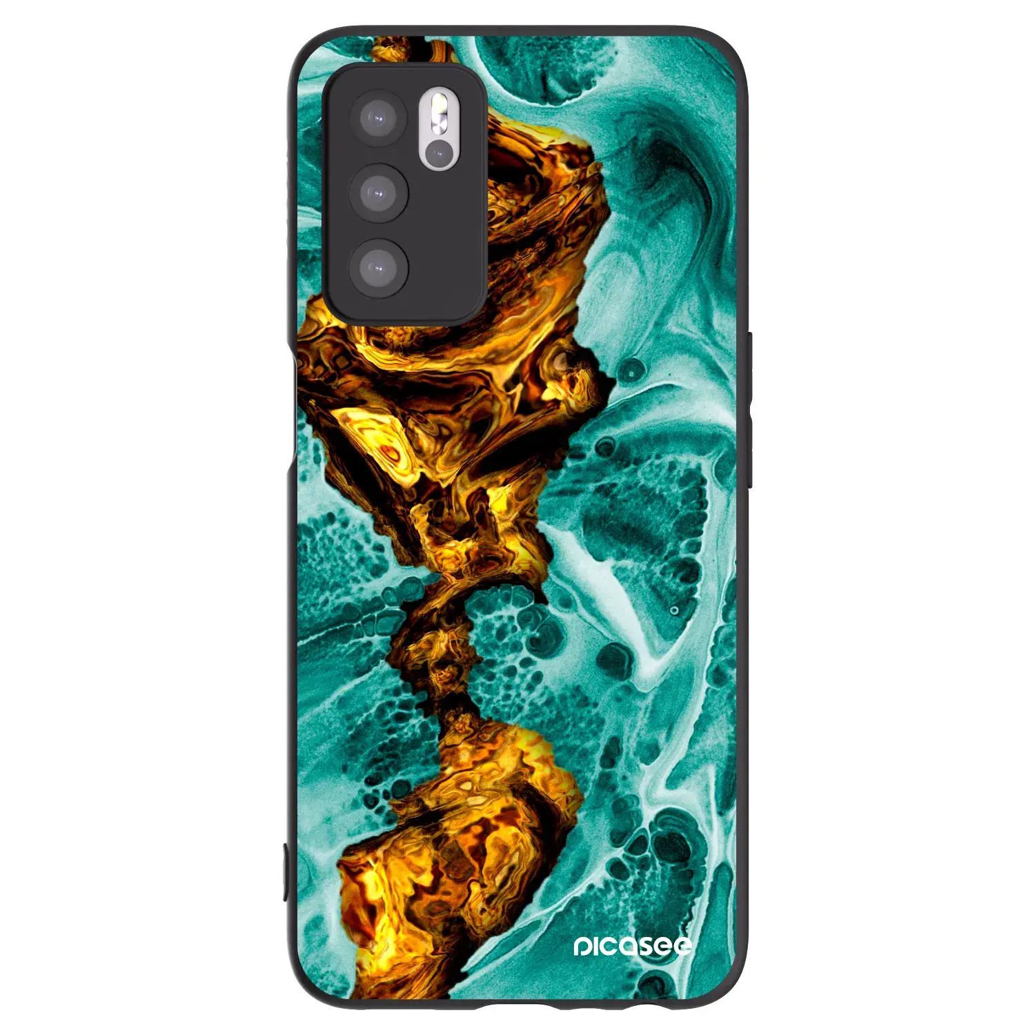 Silikonový černý obal pro OPPO A16s - Goldsky