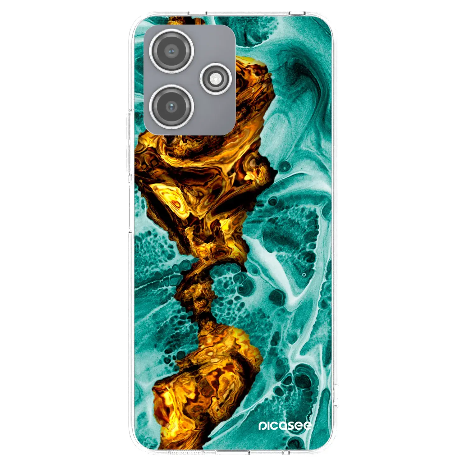 Silikonový průhledný obal pro Xiaomi Redmi 12 5G - Goldsky