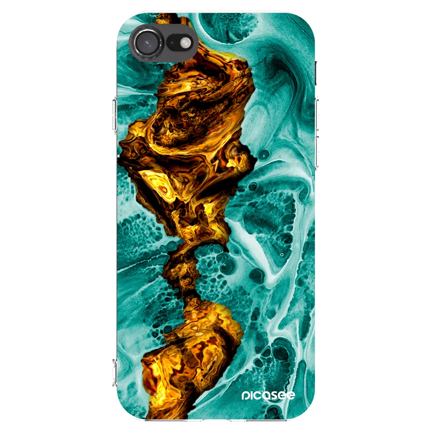 Silikonový průhledný obal pro Apple iPhone SE 2020 - Goldsky