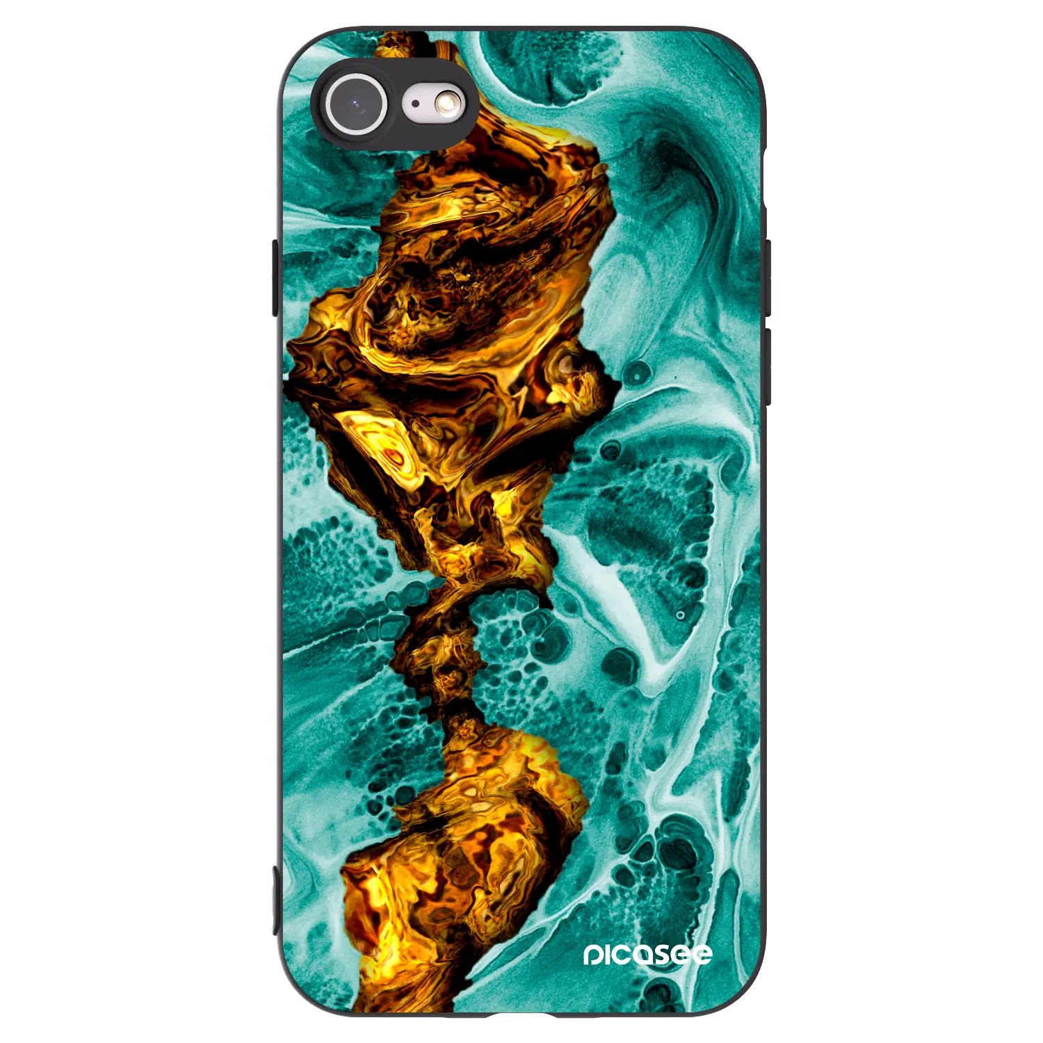 Silikonový černý obal pro Apple iPhone SE 2020 - Goldsky