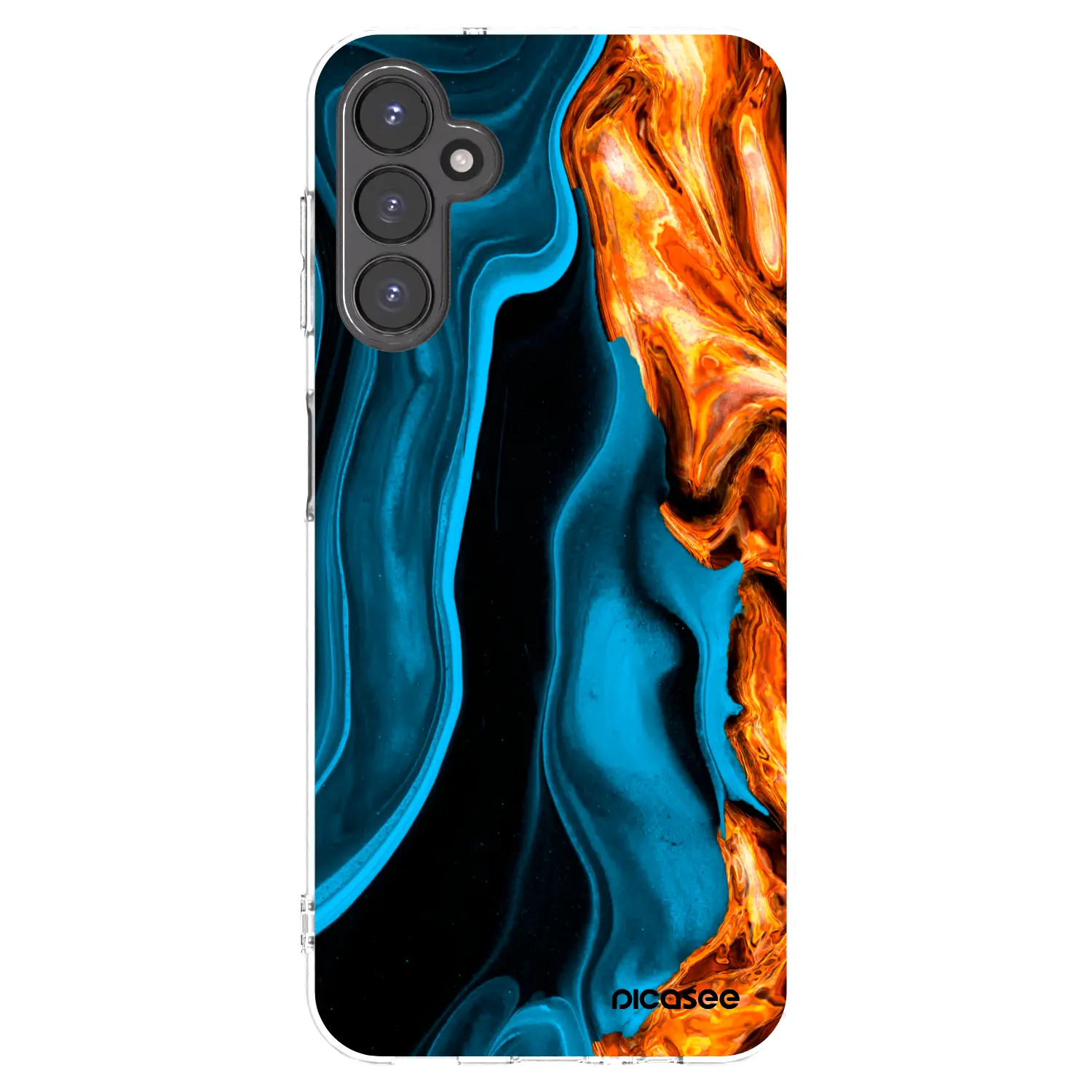 Silikonový průhledný obal pro Samsung Galaxy A14 5G A146P - Gold blue