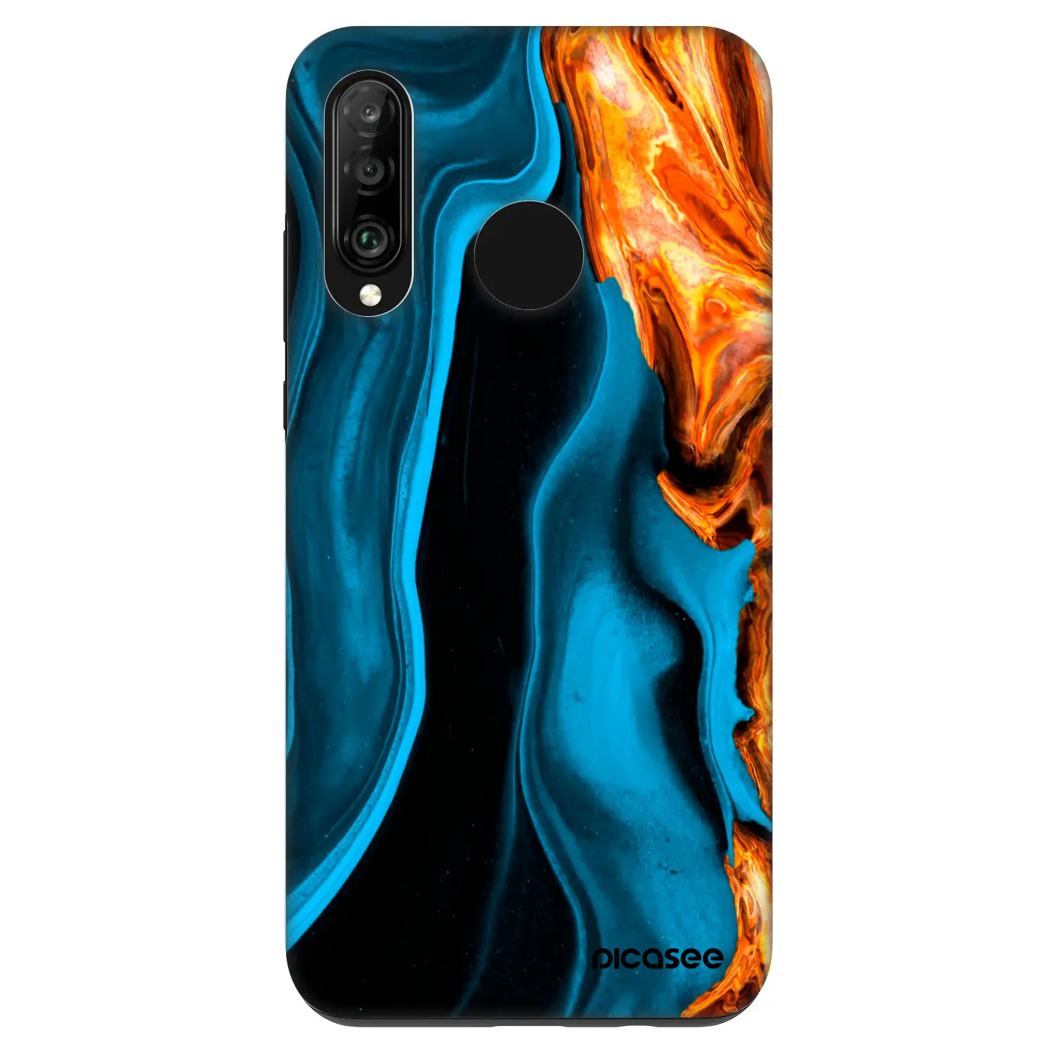 Fashion Case pro Huawei P30 Lite - Gold blue