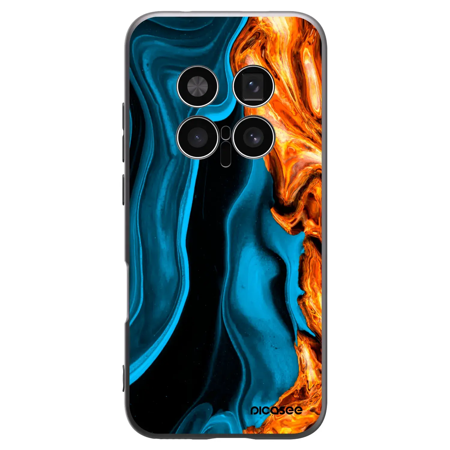 Silikonový černý obal pro Honor Magic8 Pro 5G - Gold blue
