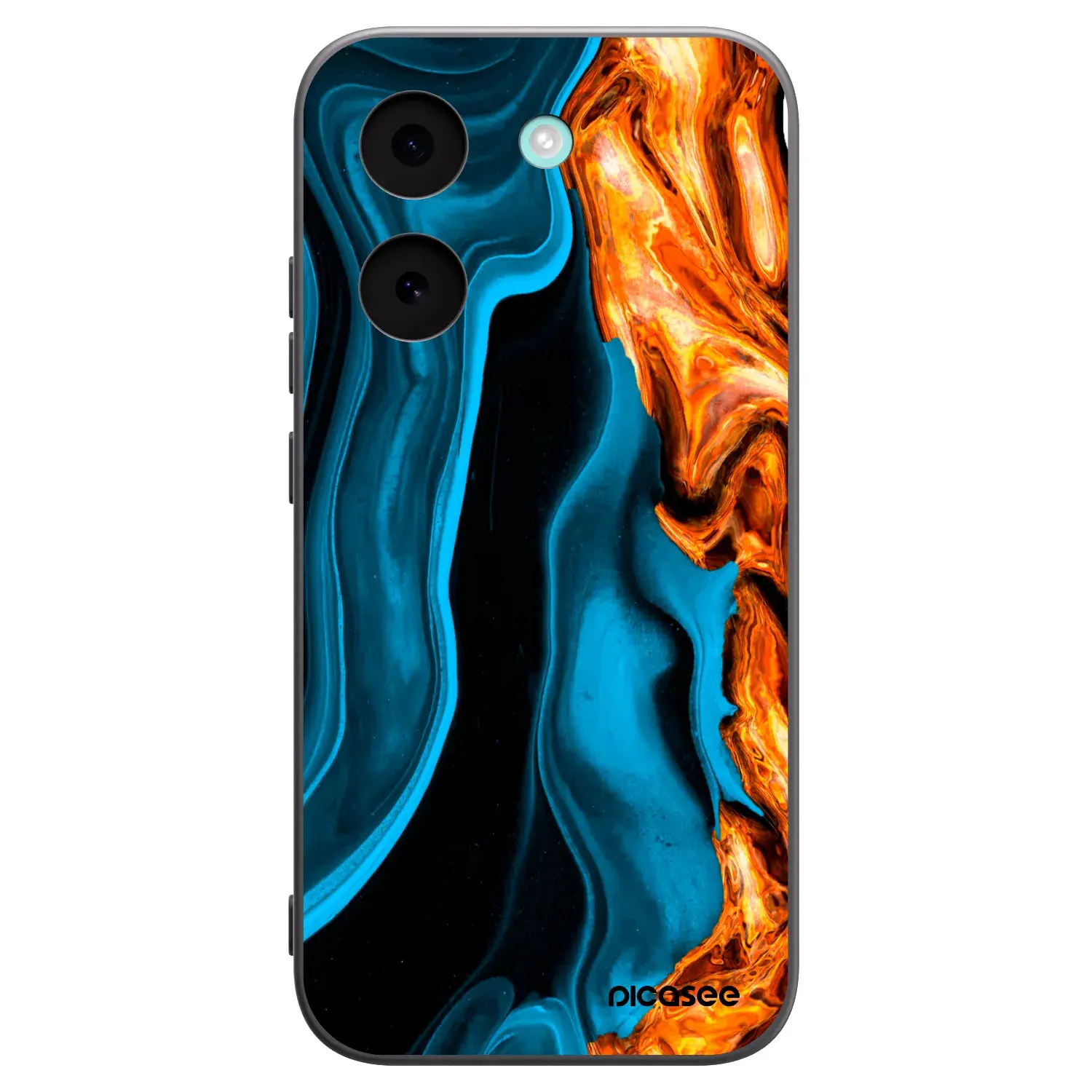 Silikonový černý obal pro Xiaomi Poco X8 Pro - Gold blue