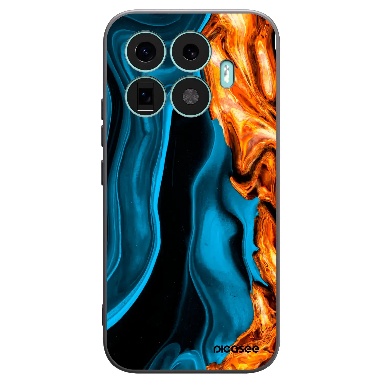 Silikonový černý obal pro Xiaomi 17T - Gold blue