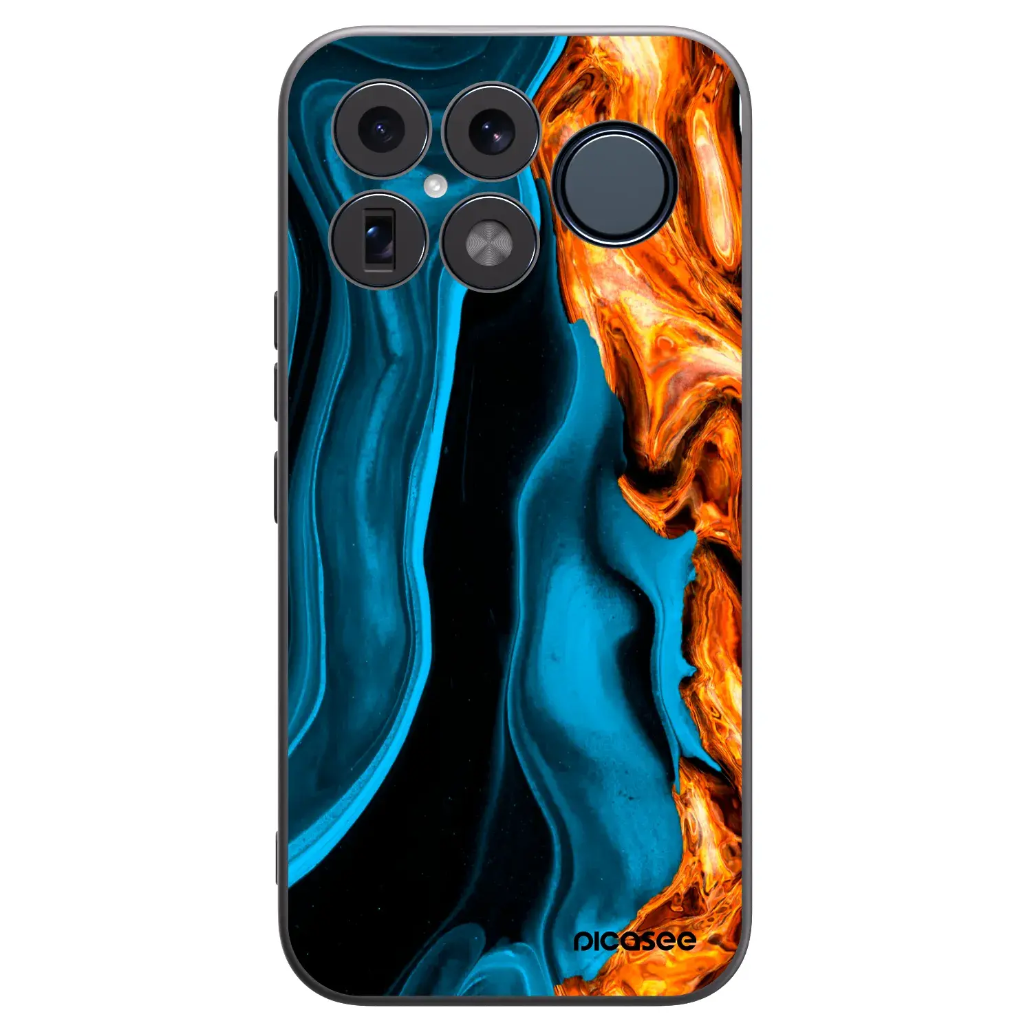 Silikonový černý obal pro Xiaomi Poco F8 Ultra - Gold blue